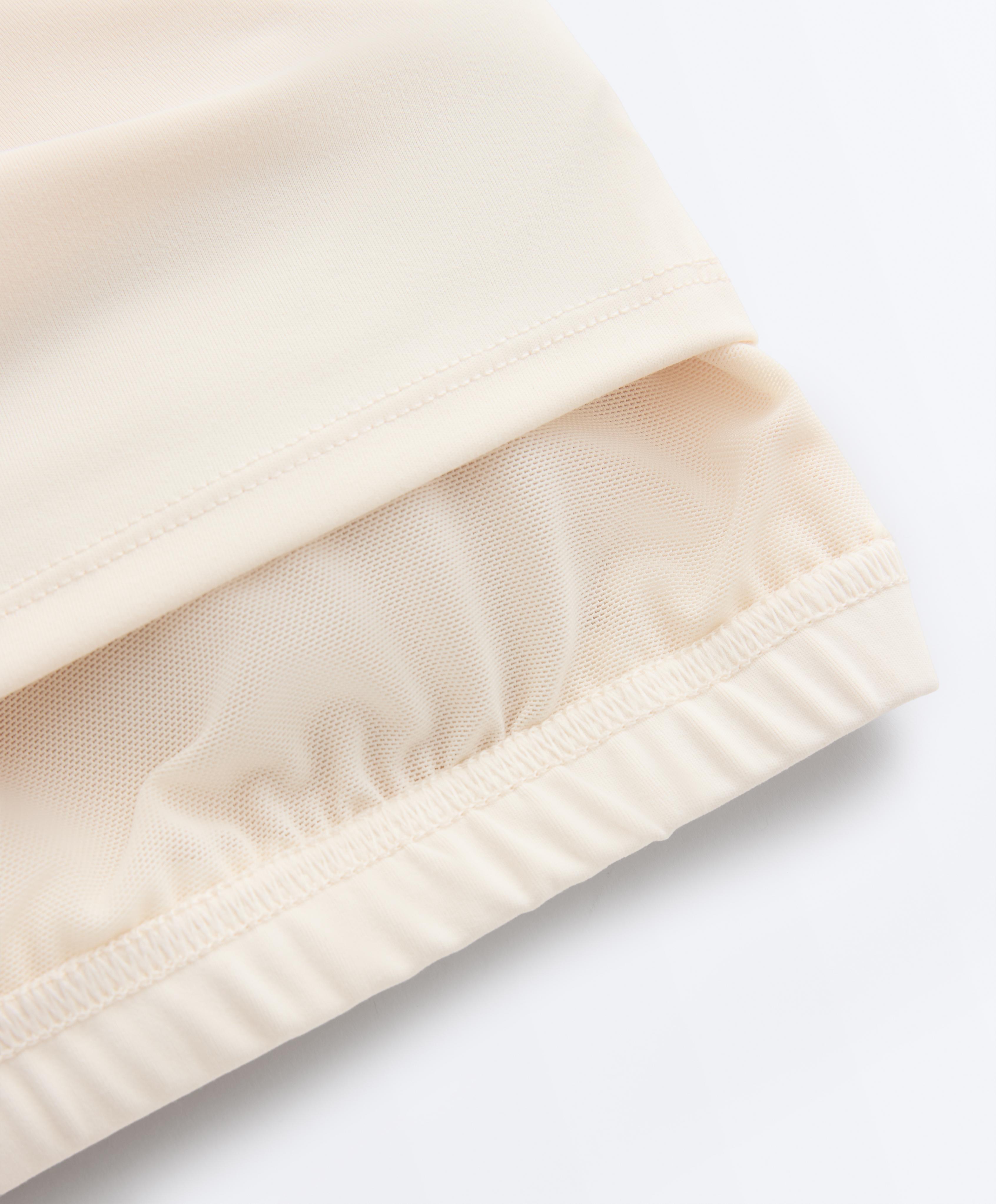 Comfortlux contrast strap tank top — PALE ECRU