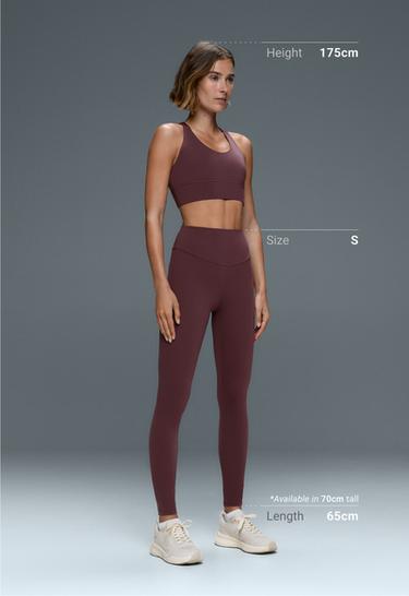 Ankle-length High rise Comfortlux leggings — PLUM 5