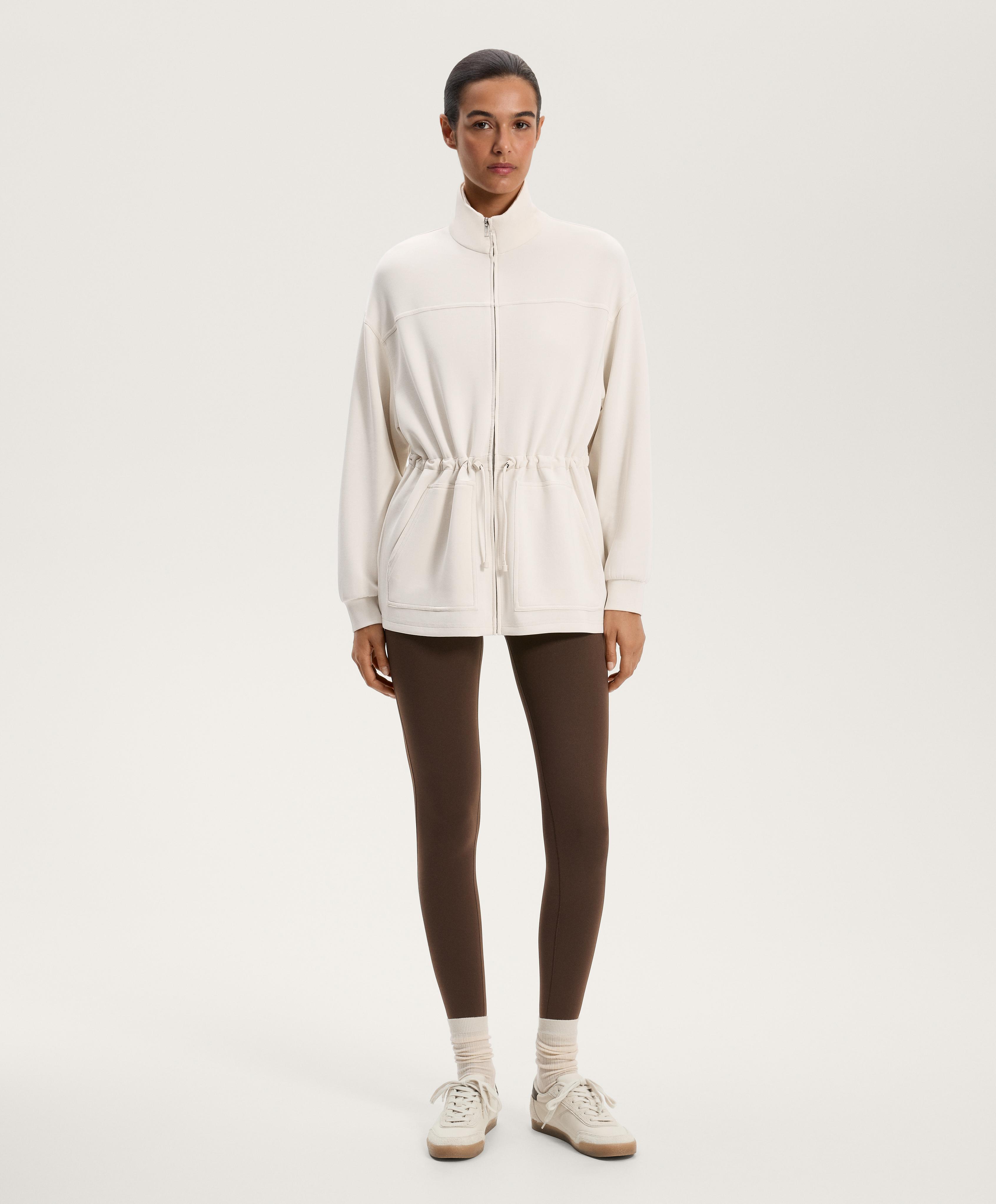 Long soft-touch jacket with modal and pockets - Sale Long soft-touch jacket with modal and pockets - Sale