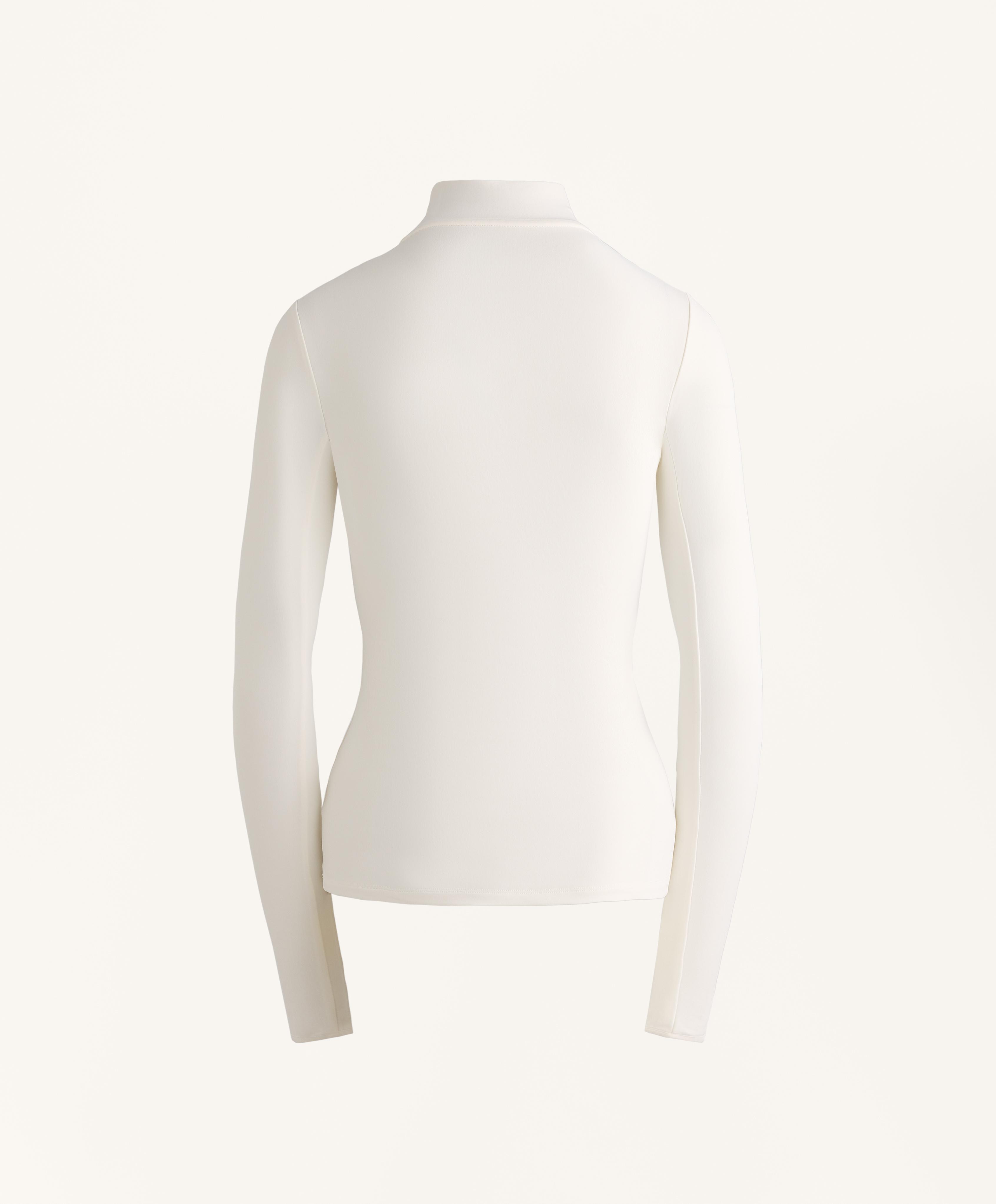 Camiseta base layer media cremalleira