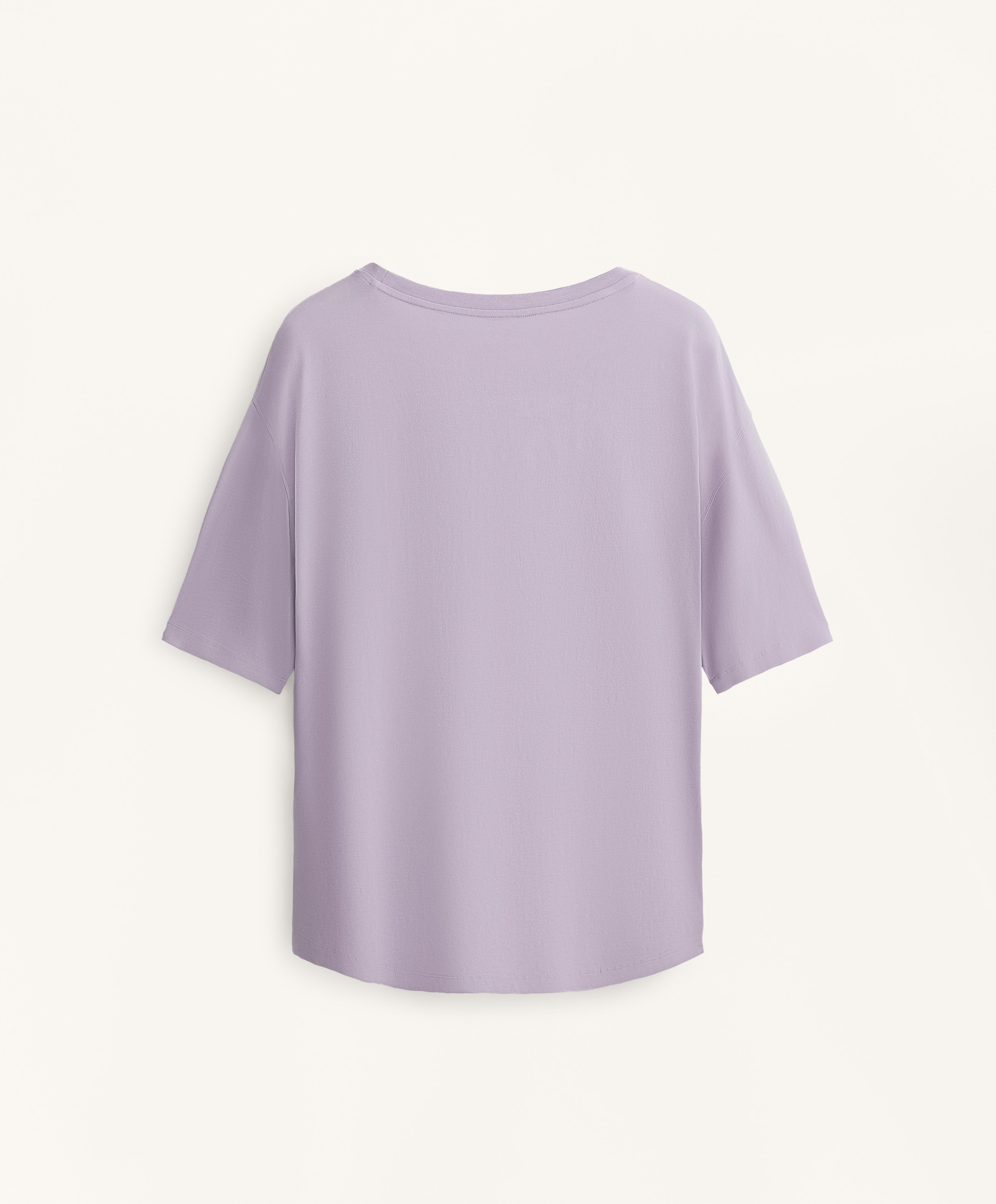 Camiseta manga corta mezcla algodón