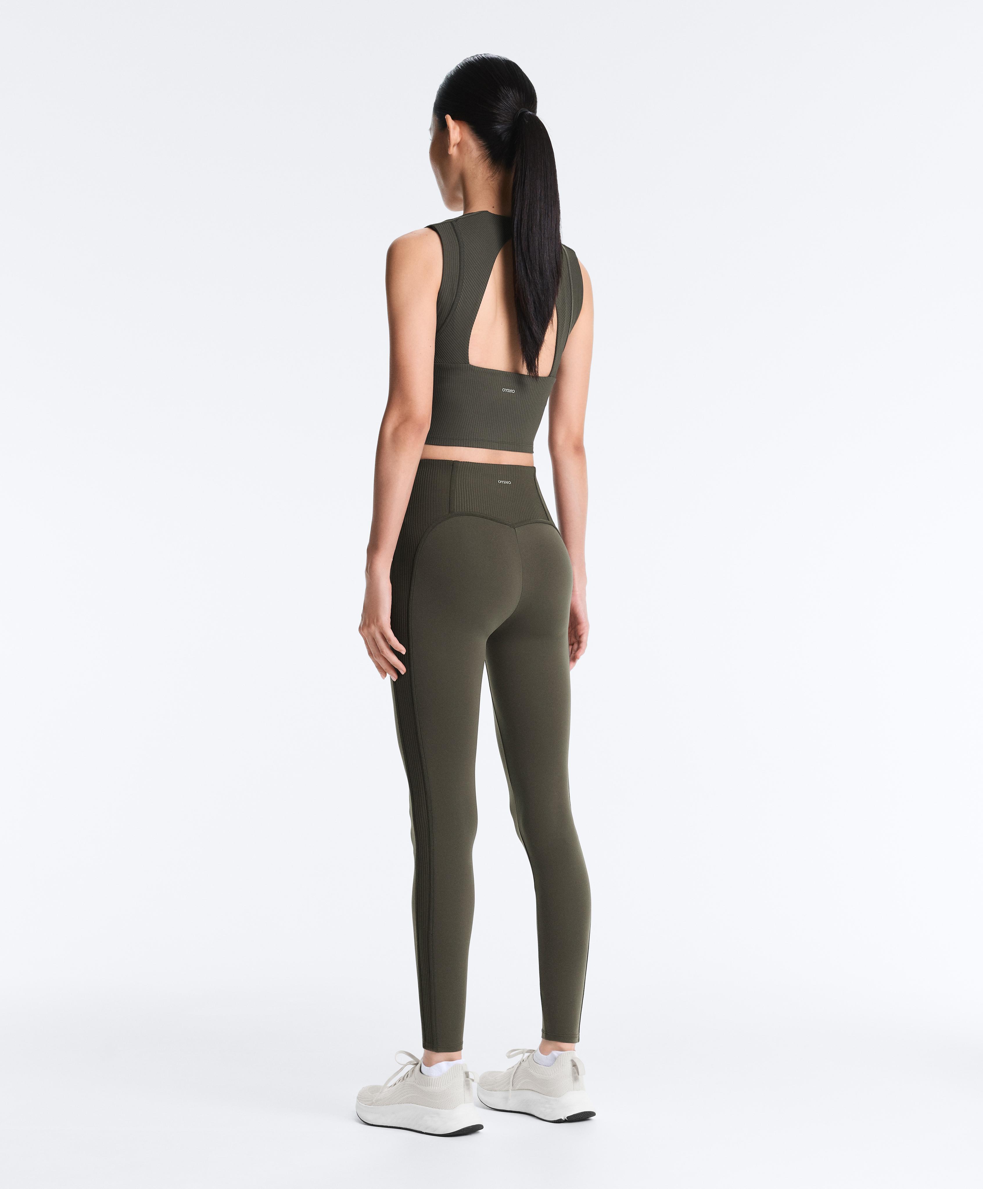 Sleeveless Rib Comfortlux Tank Top — GREEN