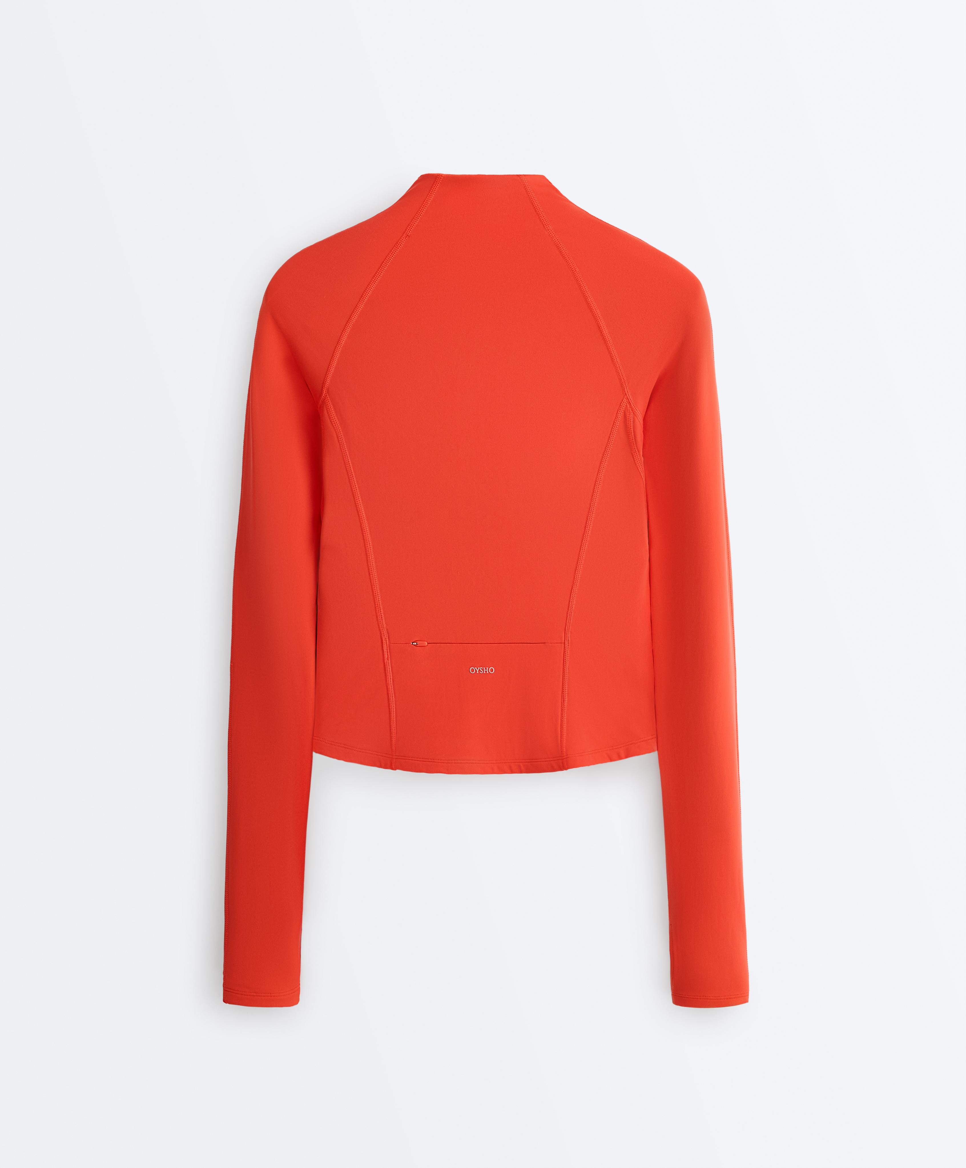 Light warm technical jacket with seams — BRIGHT ORANGE