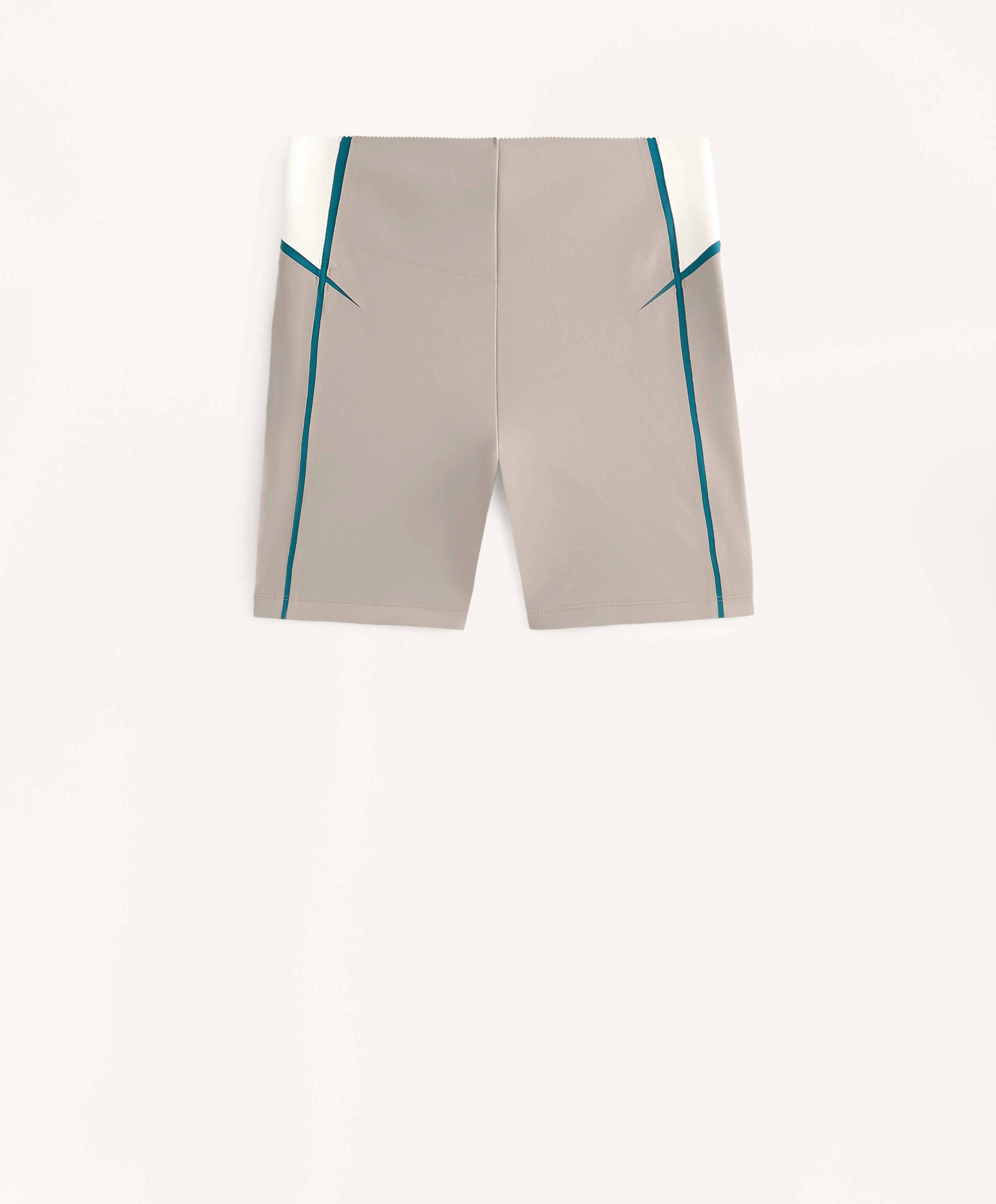 High rise Compressive line details core control 10 cm Hot pants