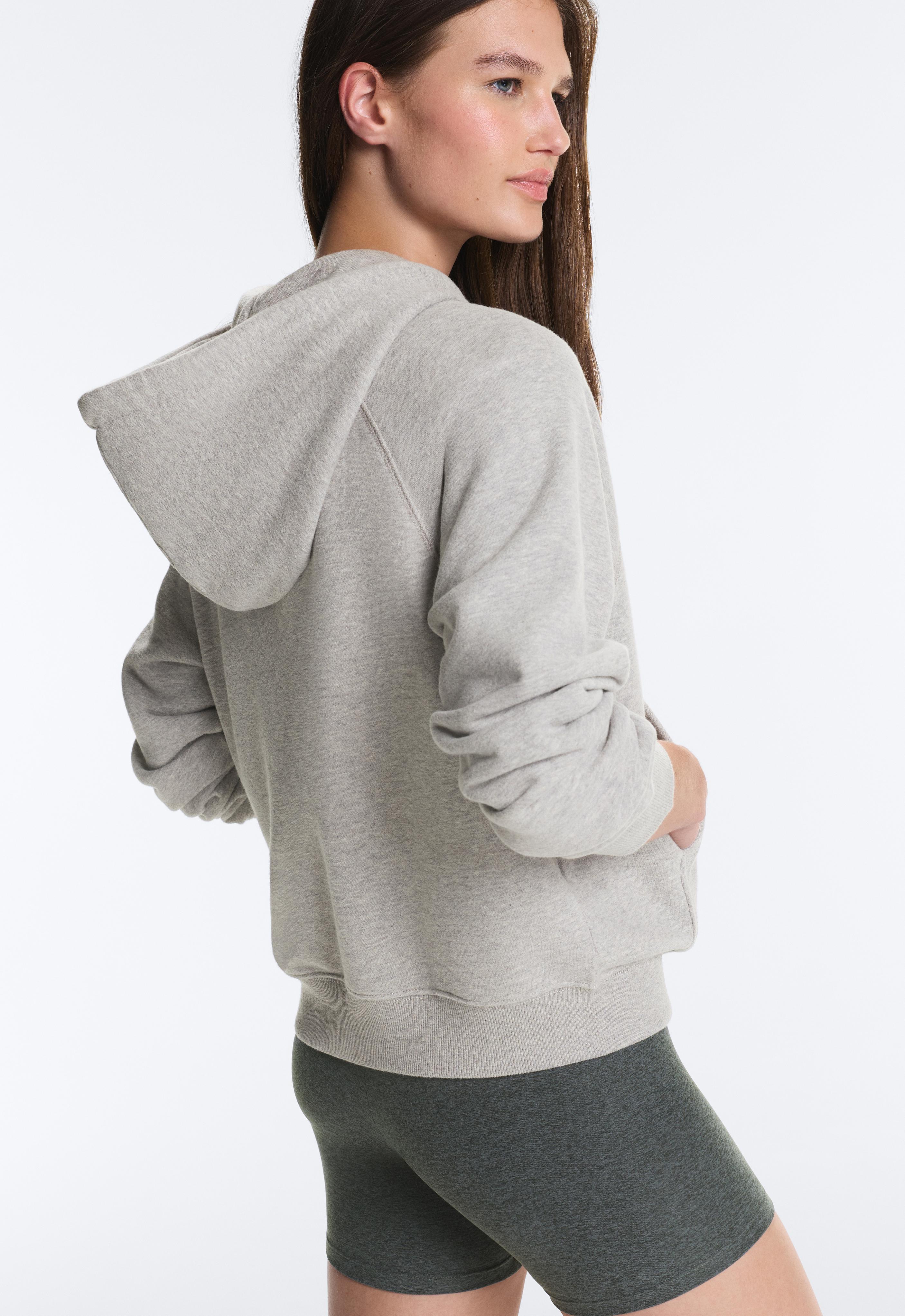 Zip-up fleece hoodie