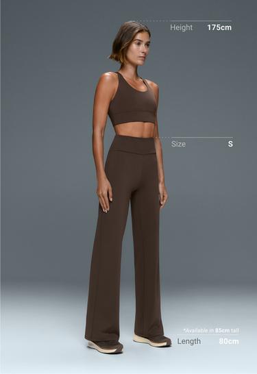 High-rise Comfortlux straight-leg trousers — BROWN 5