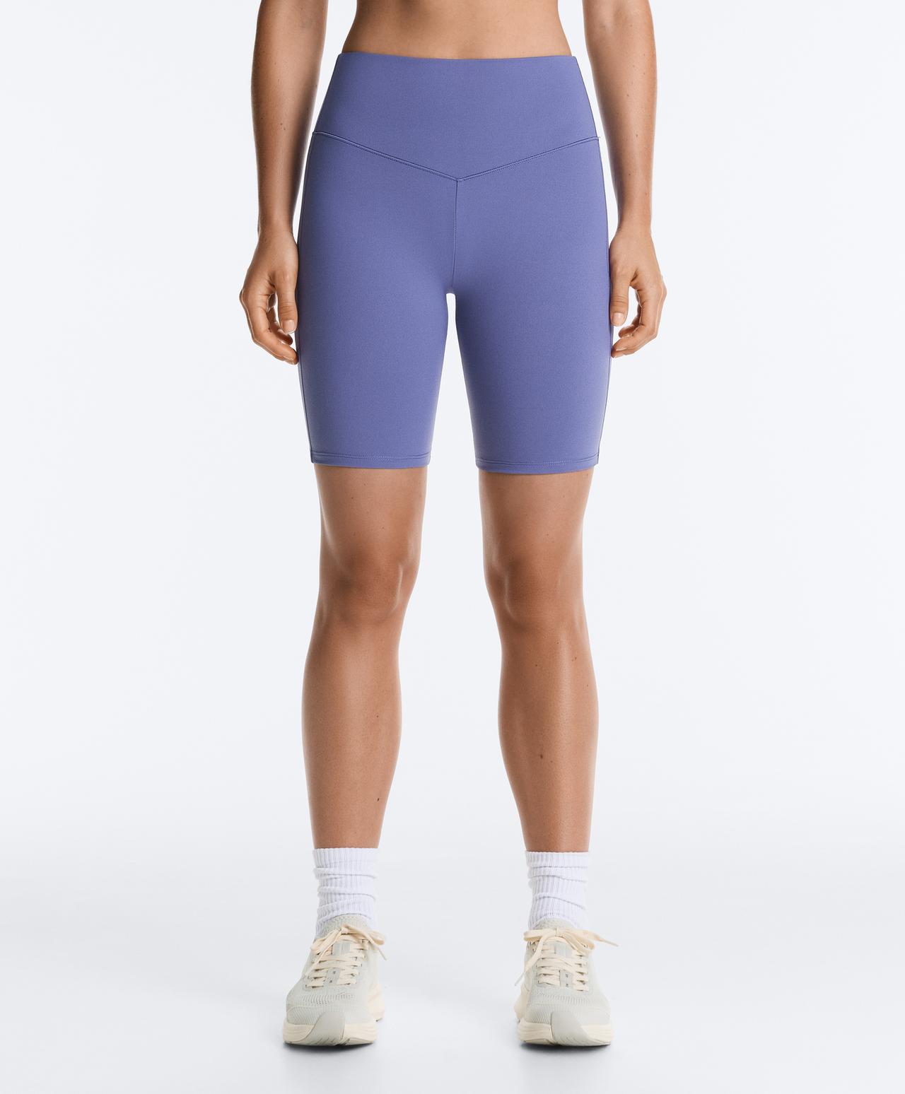 Biker high rise Evermove 20cm leggings — BLUEBERRY