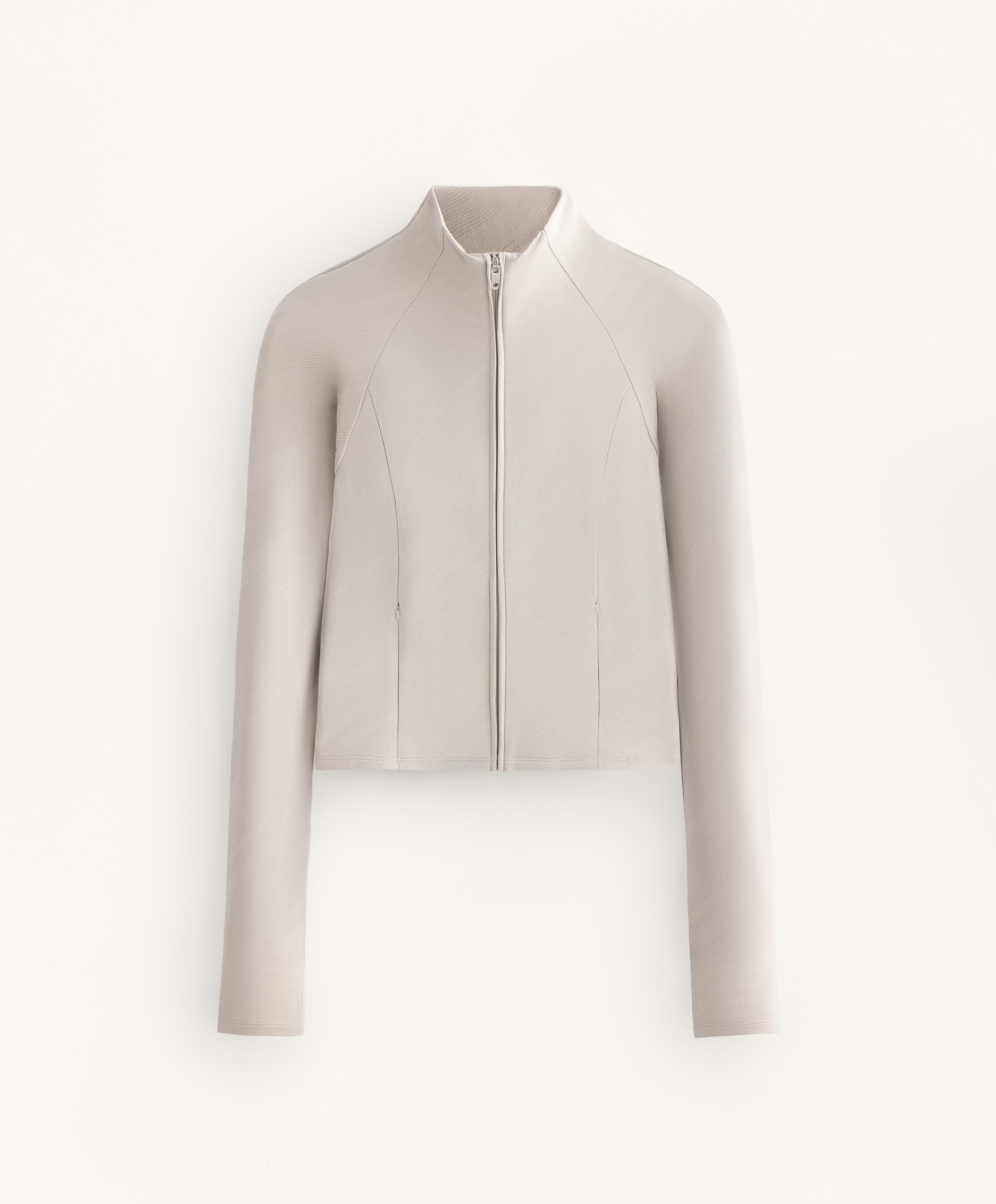 Light warm reflective technical jacket — TAUPE