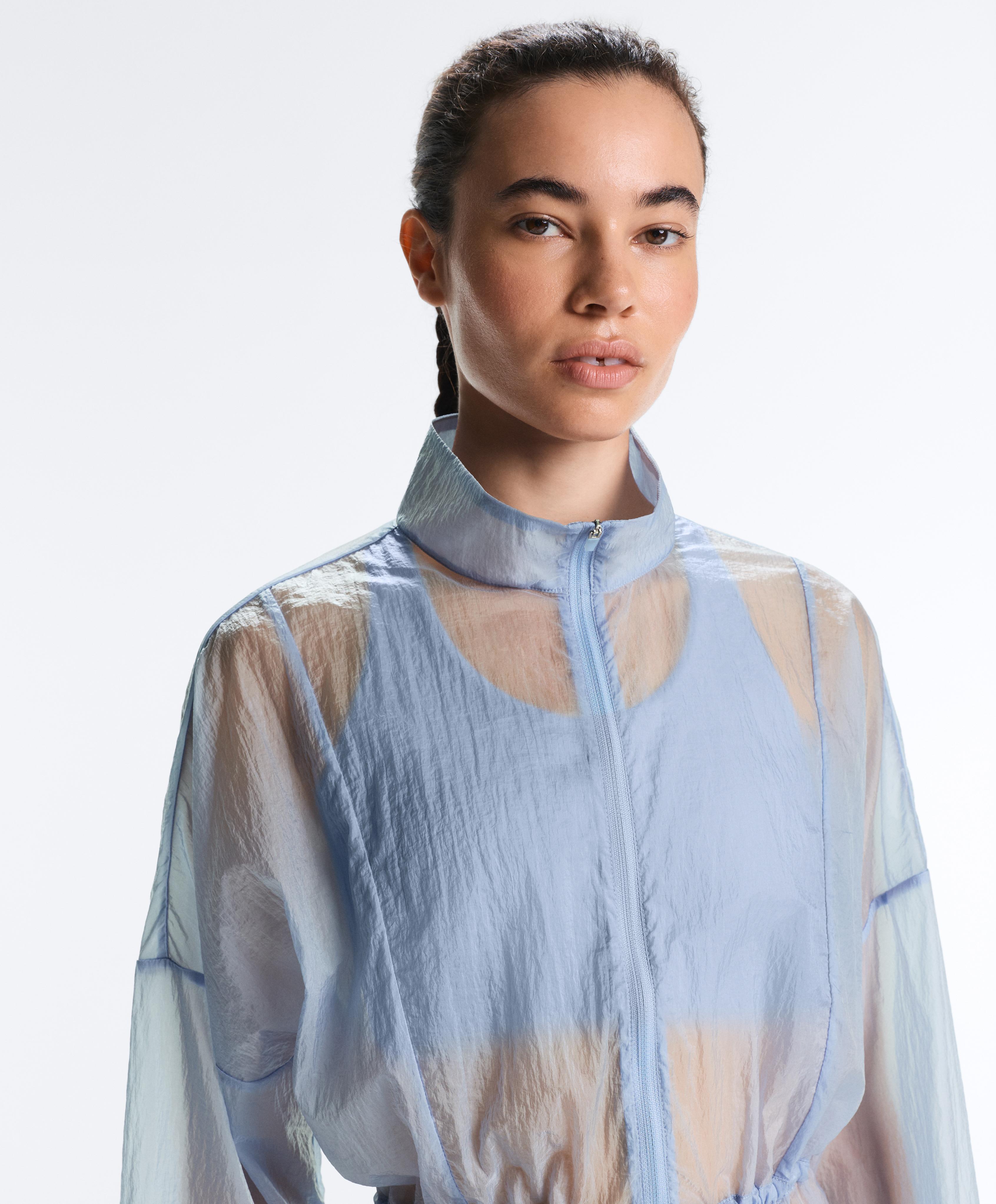 Lightweight track jacket — MID GREY-BLUE