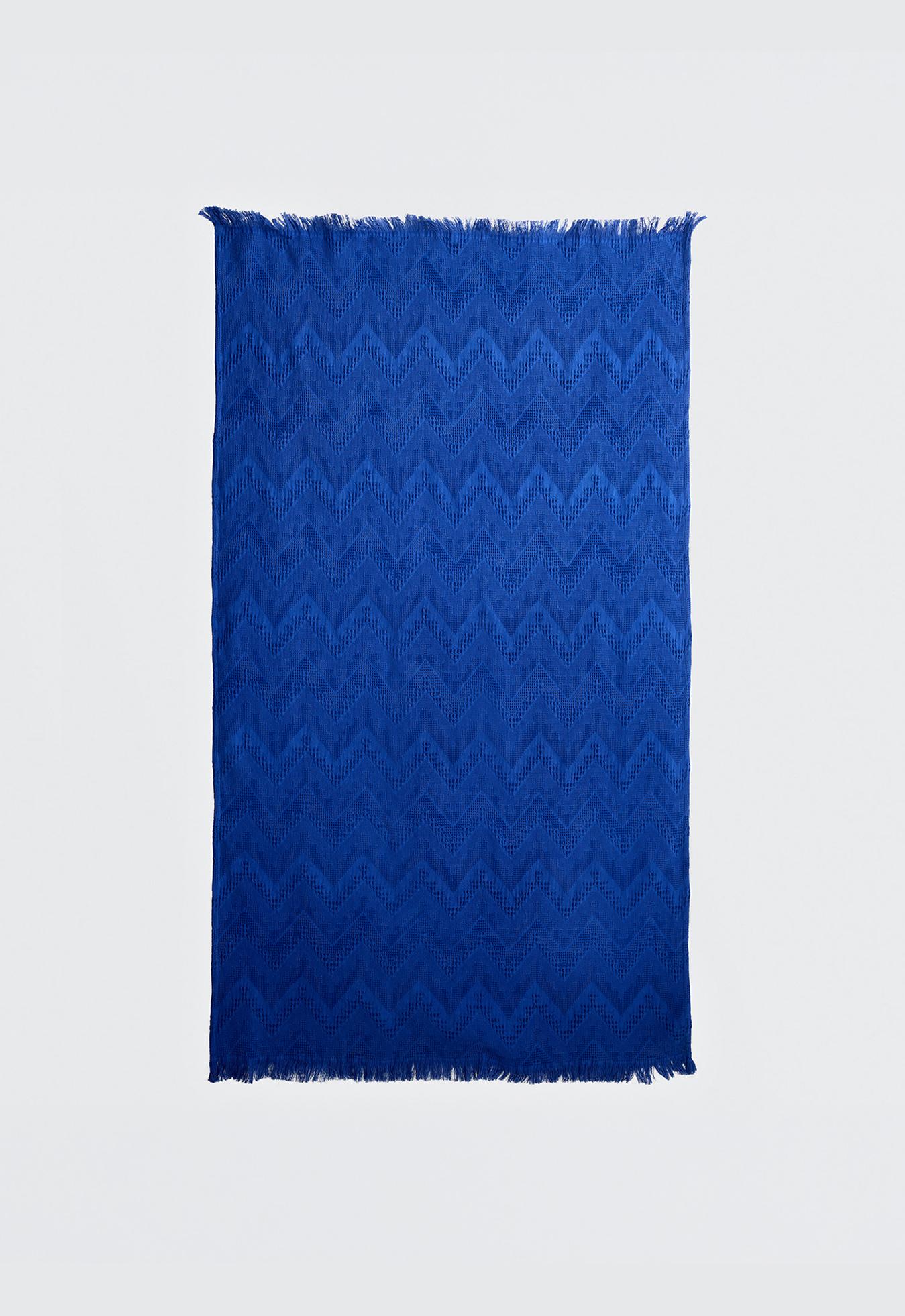 100% cotton chevron towel — KLEIN BLUE
