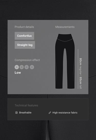 Comfortlux maternity straight-leg trousers — BLACK 2