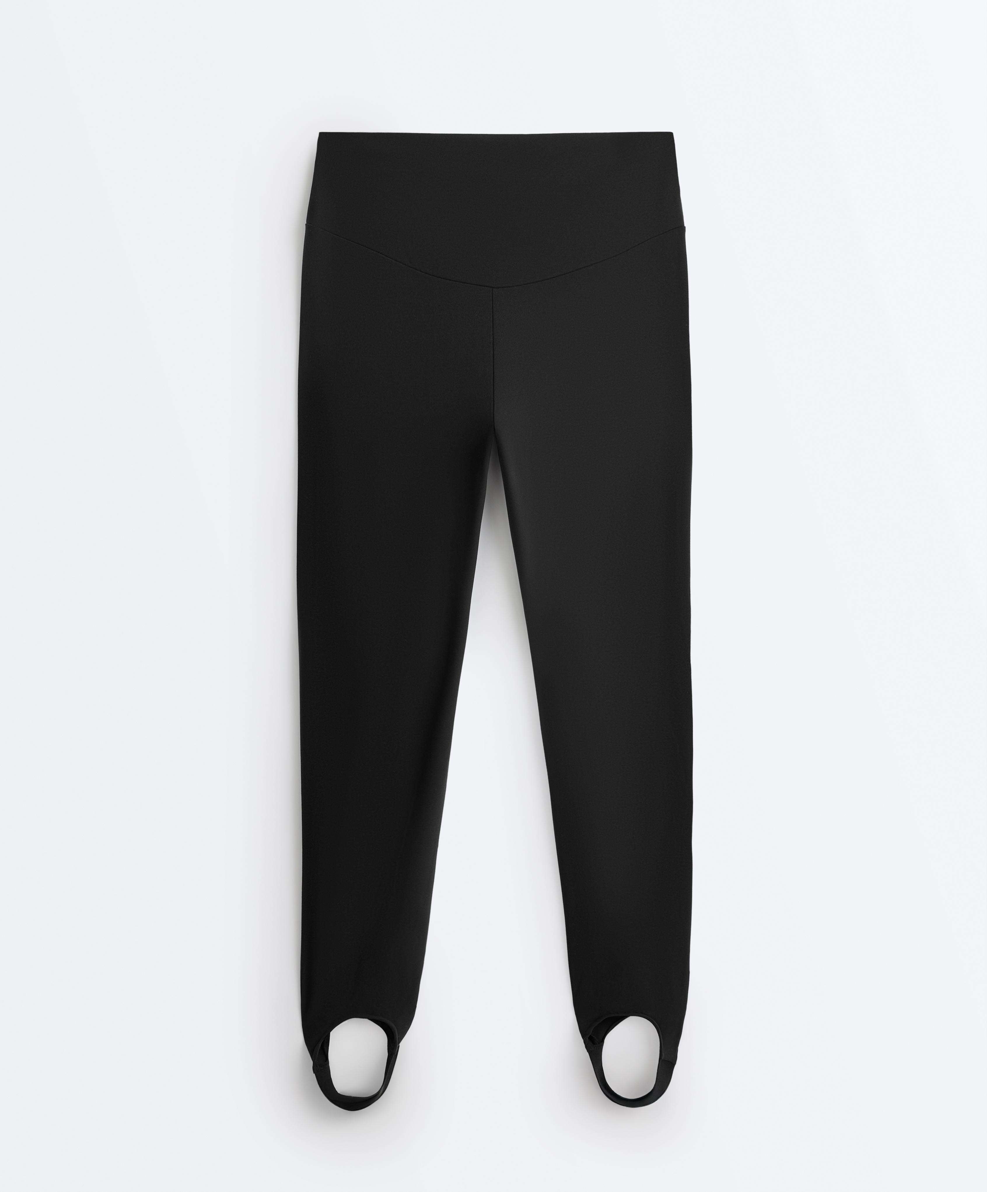 Comfortlux super-high-rise ankle-length leggings — BLACK (alternate view)