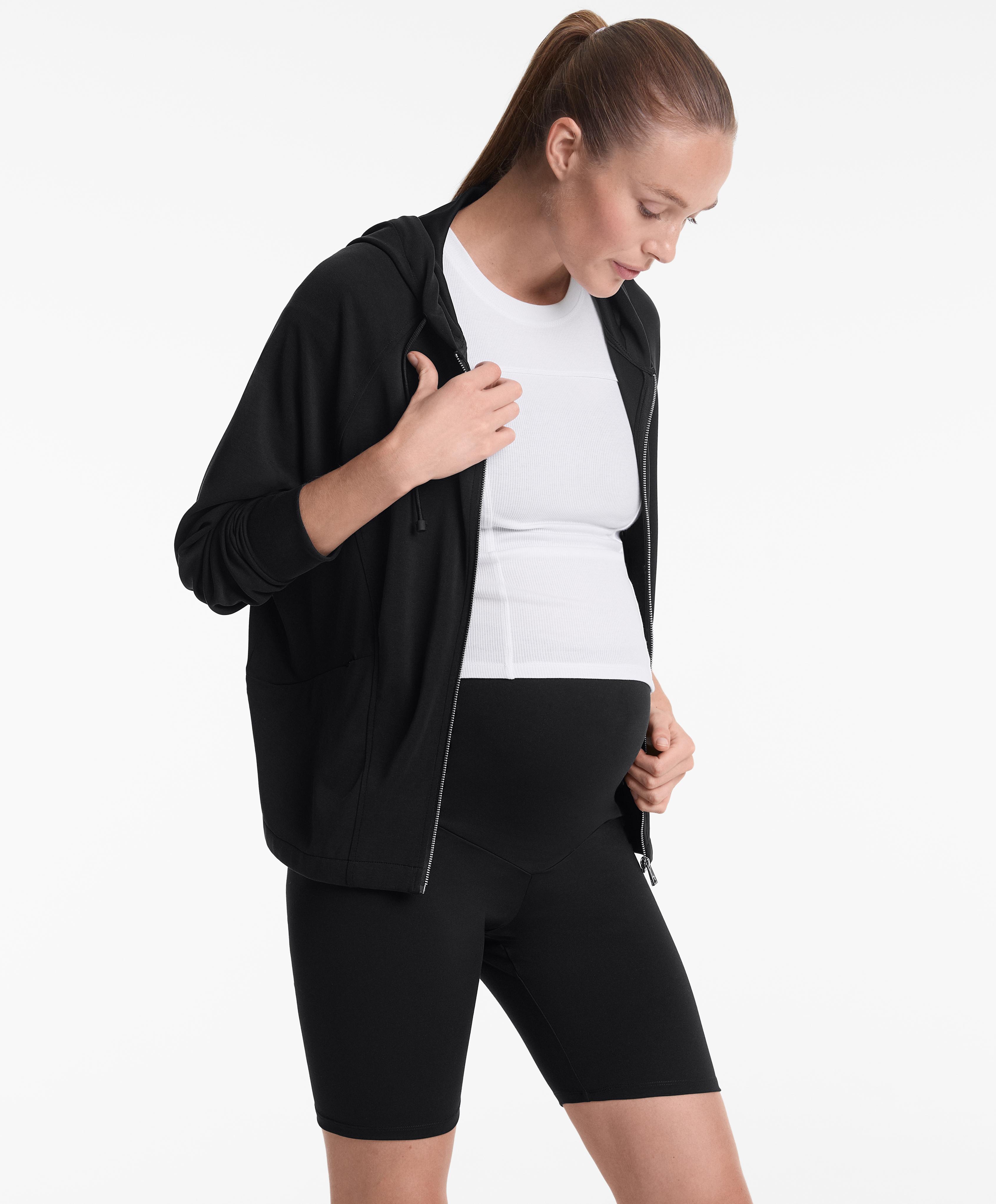 Maternity Comfortlux 20cm cycle leggings — BLACK