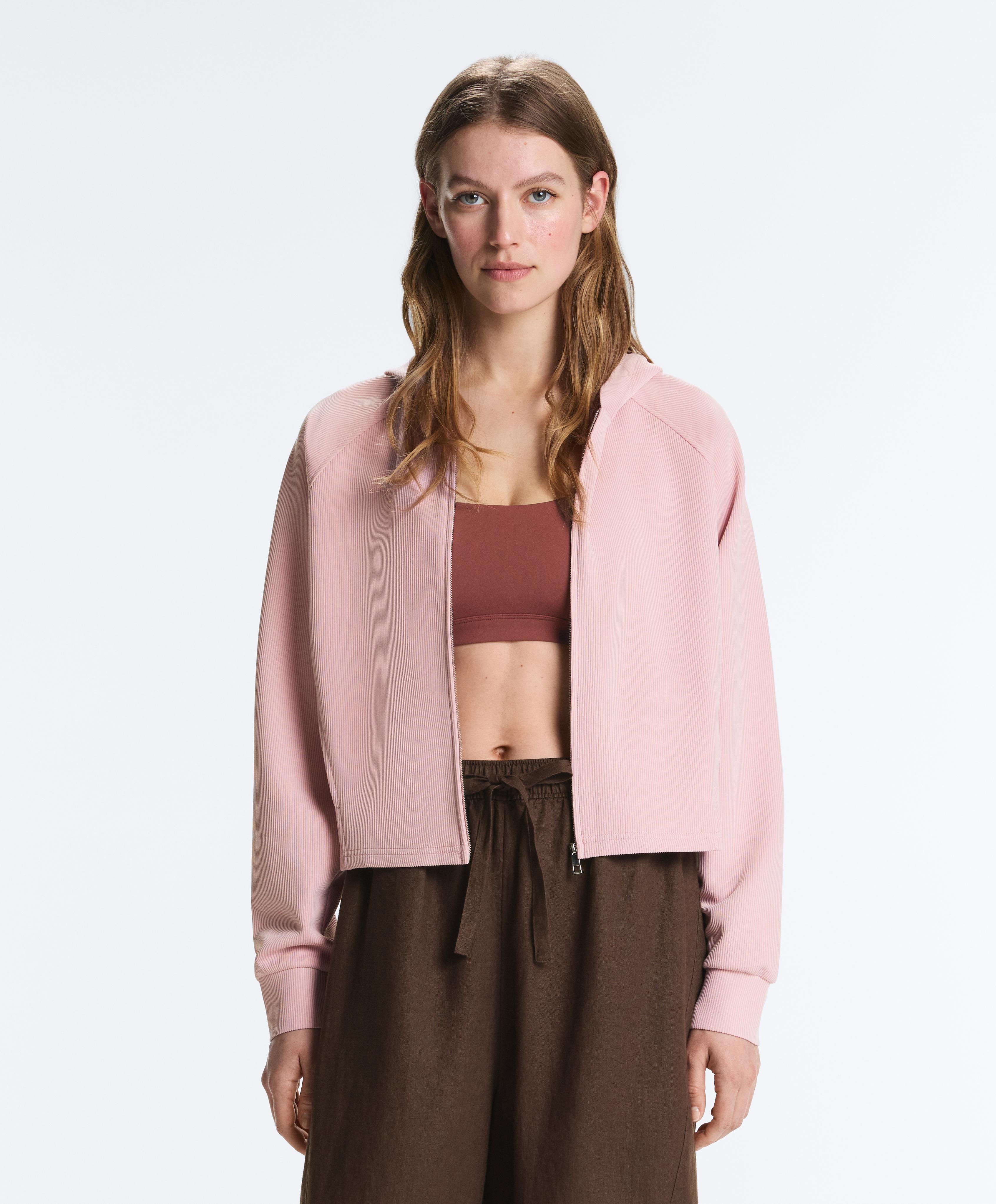 Soft-touch hooded jacket