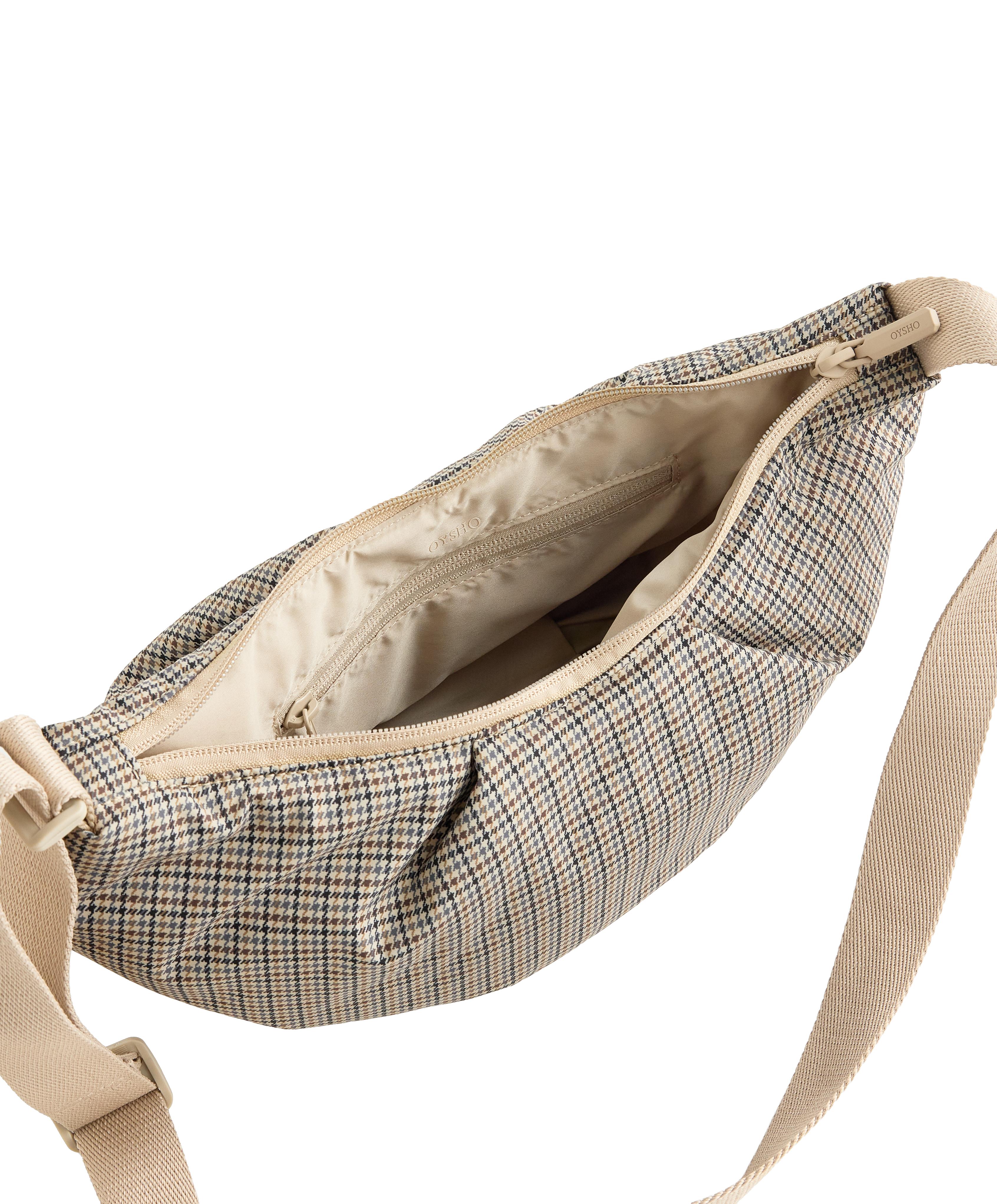 Quilted crossbody bag — PALE ECRU
