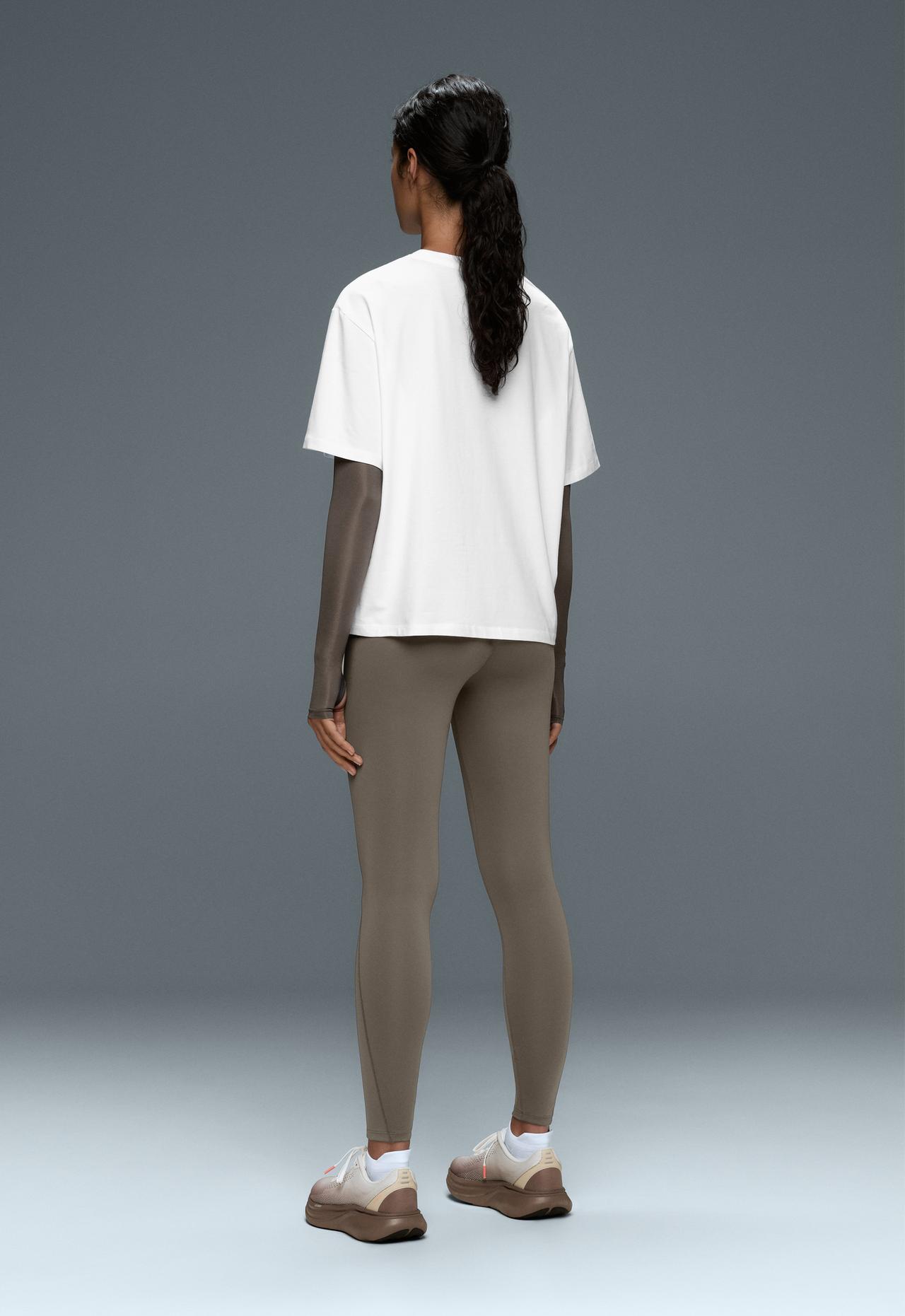 Boxy Fit cotton T-shirt with print — WHITE