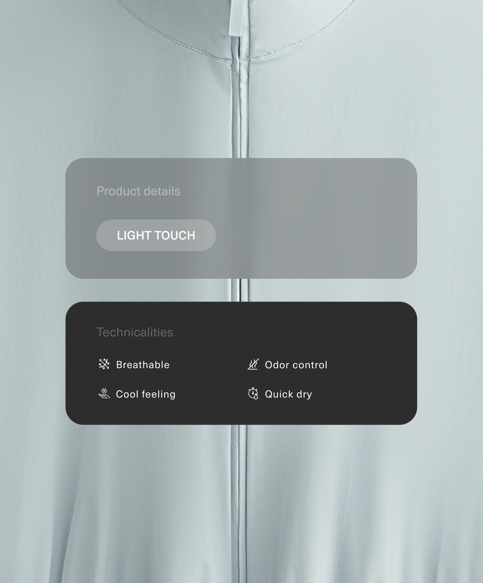Light Touch Jacke mit kühlendem Effekt - Sale Light Touch Jacke mit kühlendem Effekt - Sale