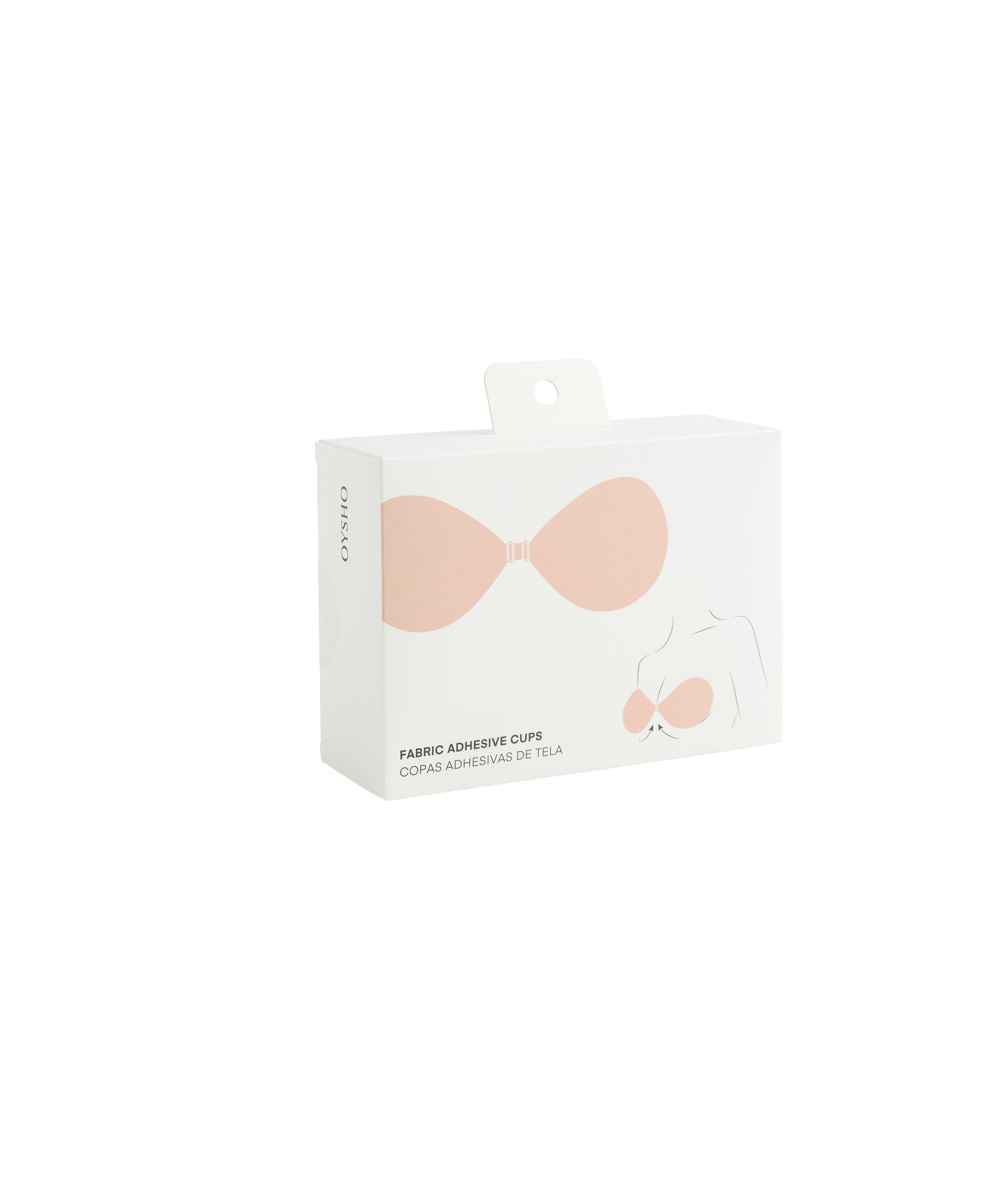 Adhesive fabric cups — BEIGE