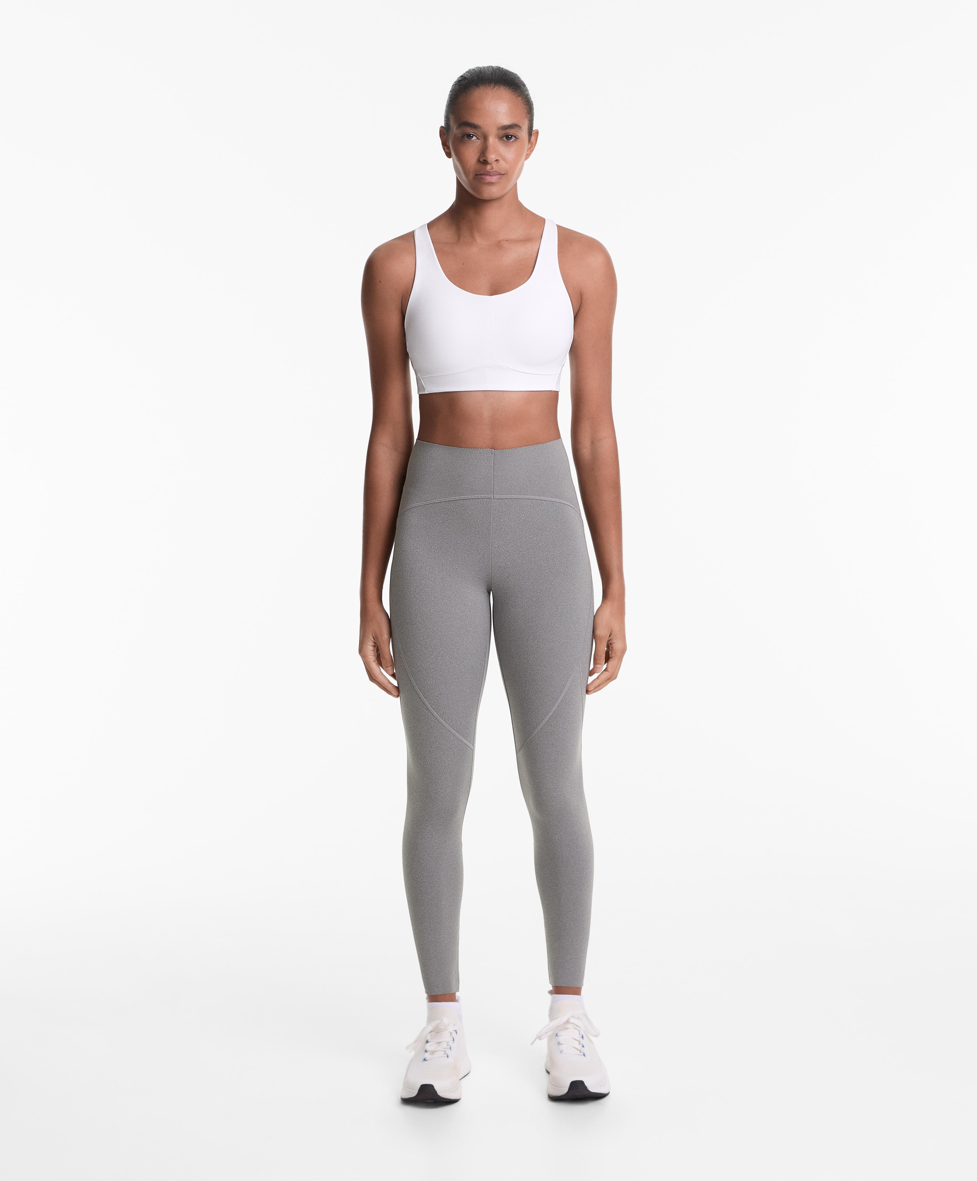 Compressive high rise ankle-length basic leggings Compressive high rise ankle-length basic leggings