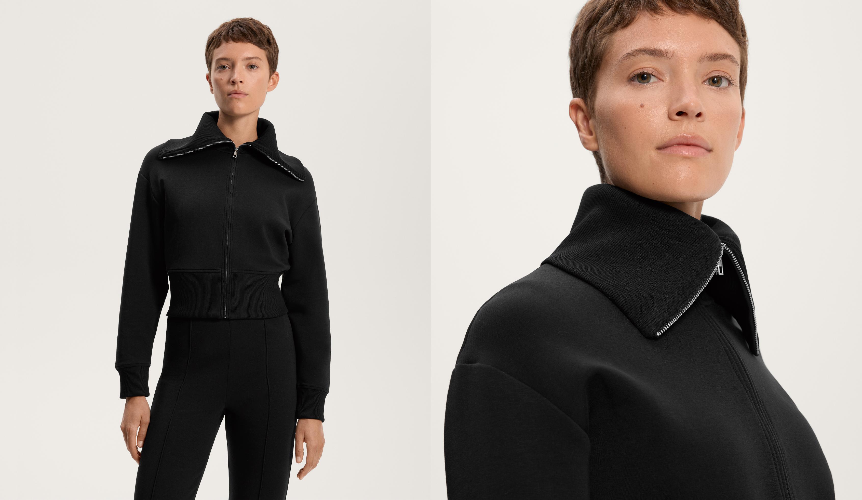 Veste à col montant en mélange de coton