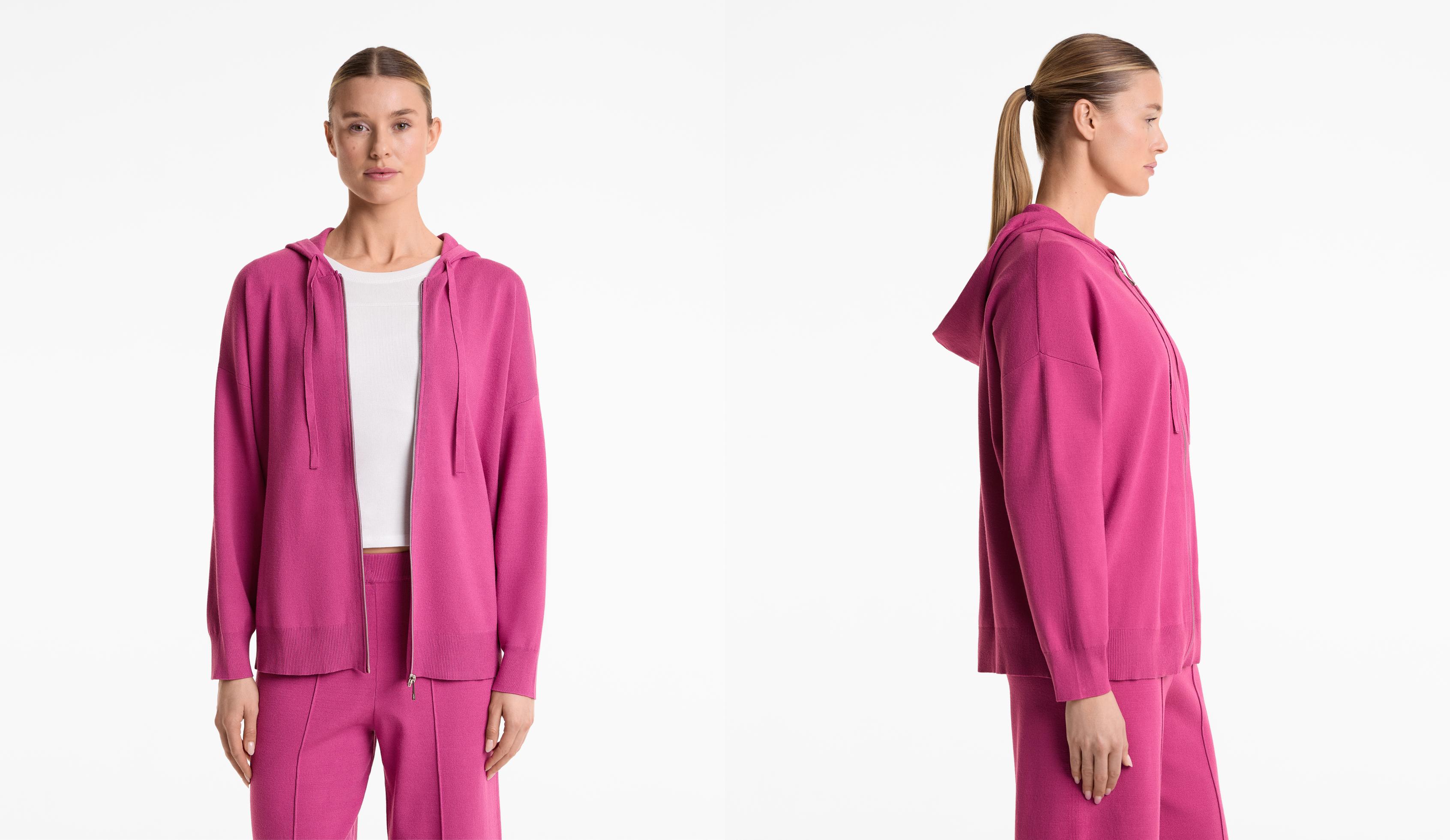 Long knit cardigan