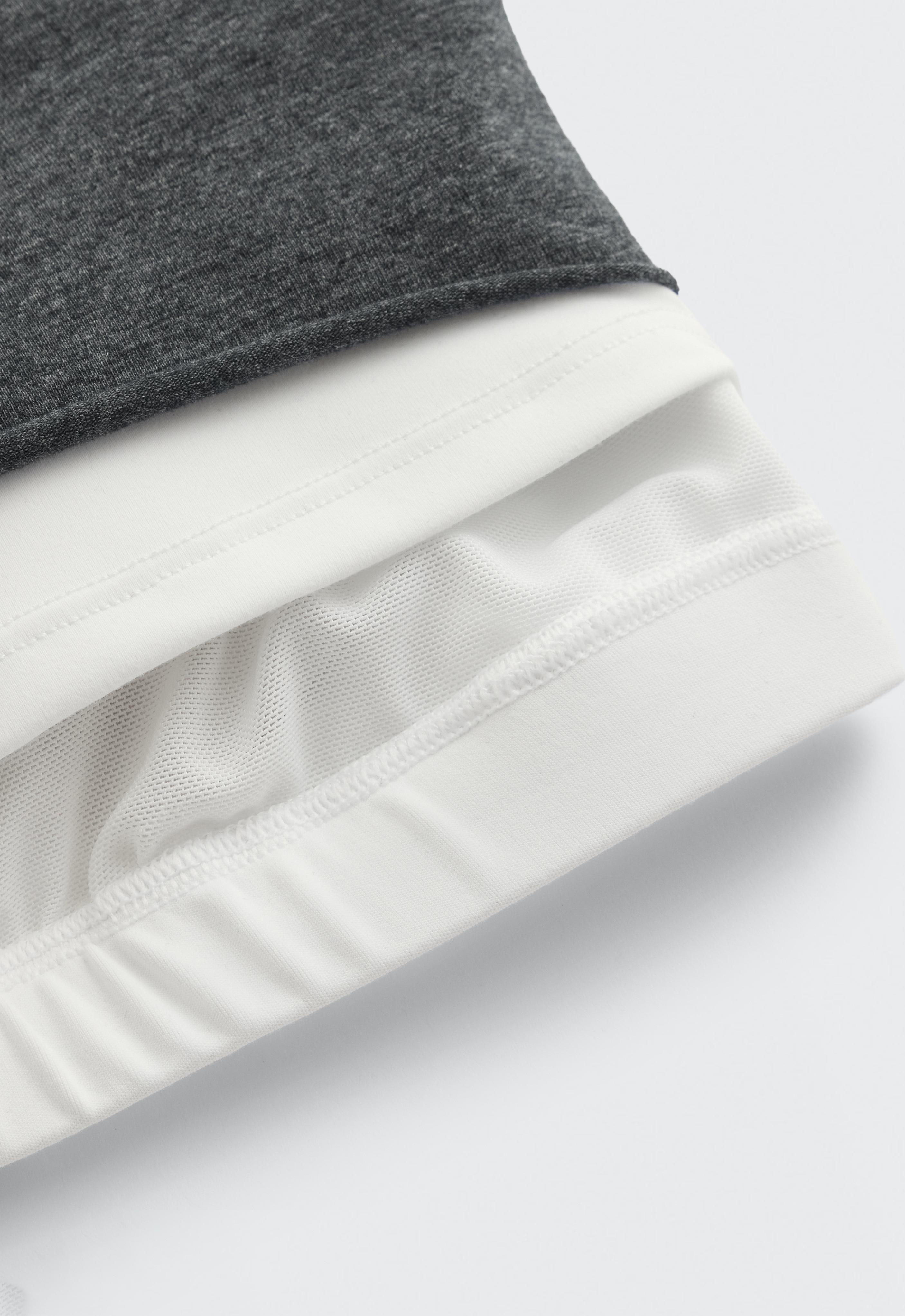Marl overlay halterneck tank top — DARK GREY MELANGE