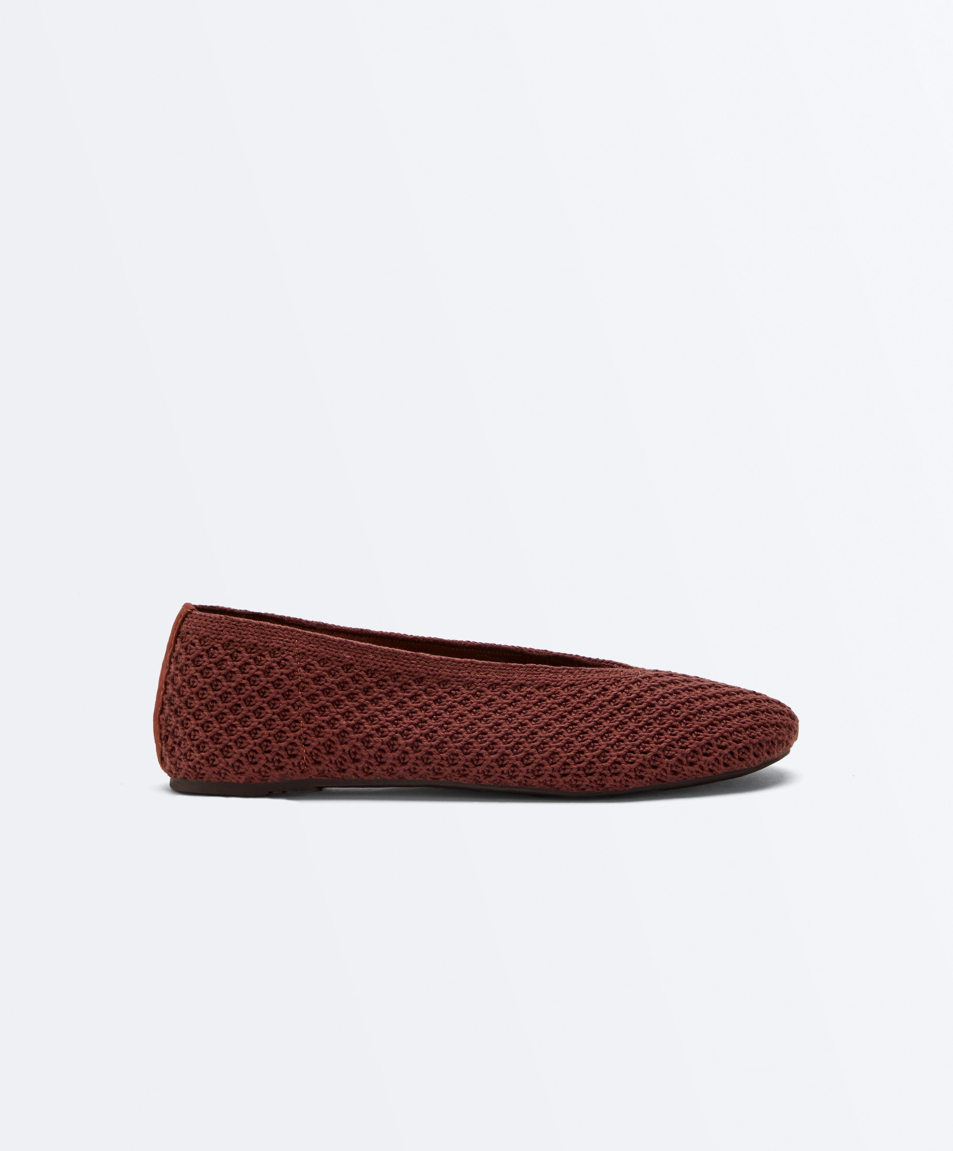 Crochet ballet flats