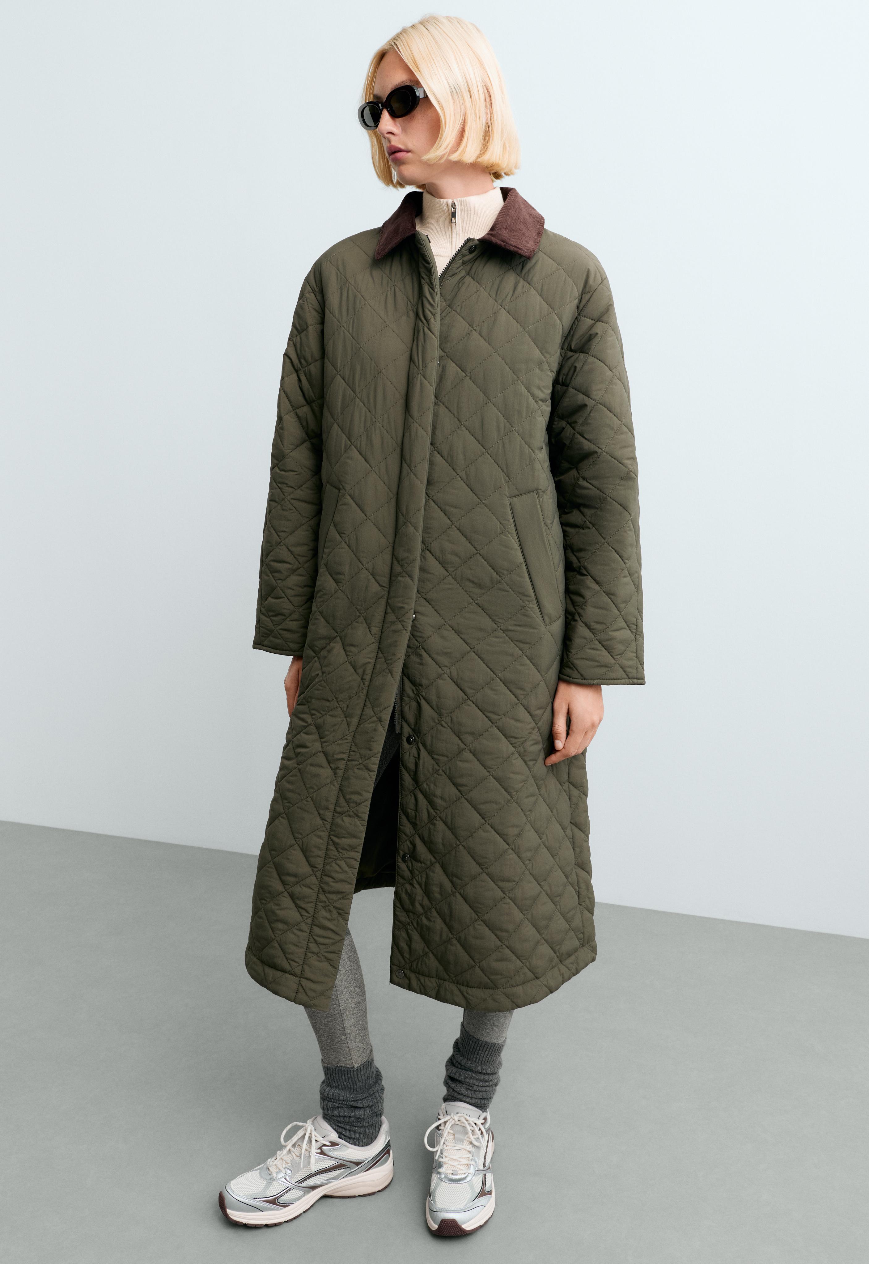 Veste longue matelassée FELLEX® AEROGEL col contrasté Veste longue matelassée FELLEX® AEROGEL col contrasté