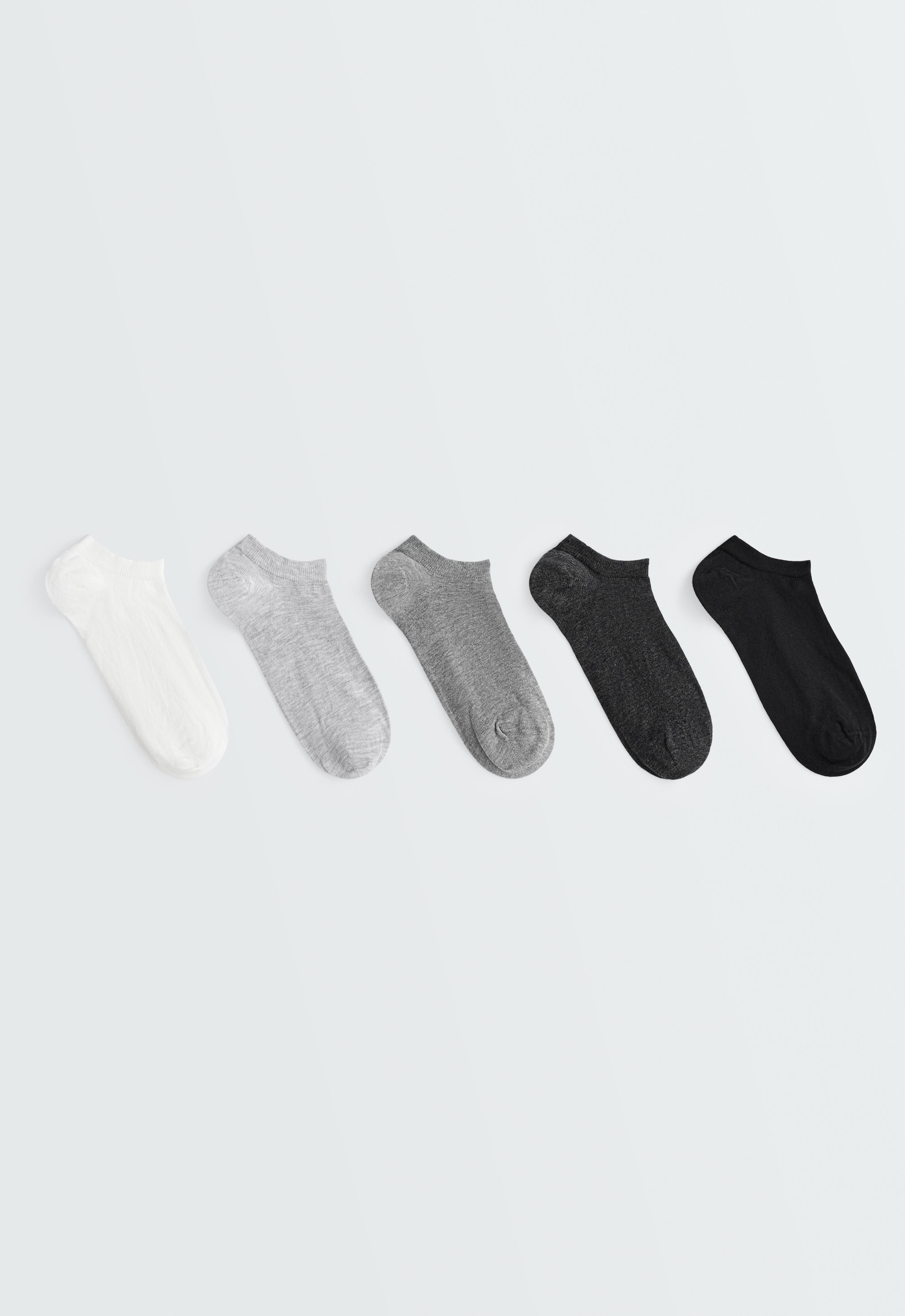 5 pares de calcetines sneaker mezcla algodón