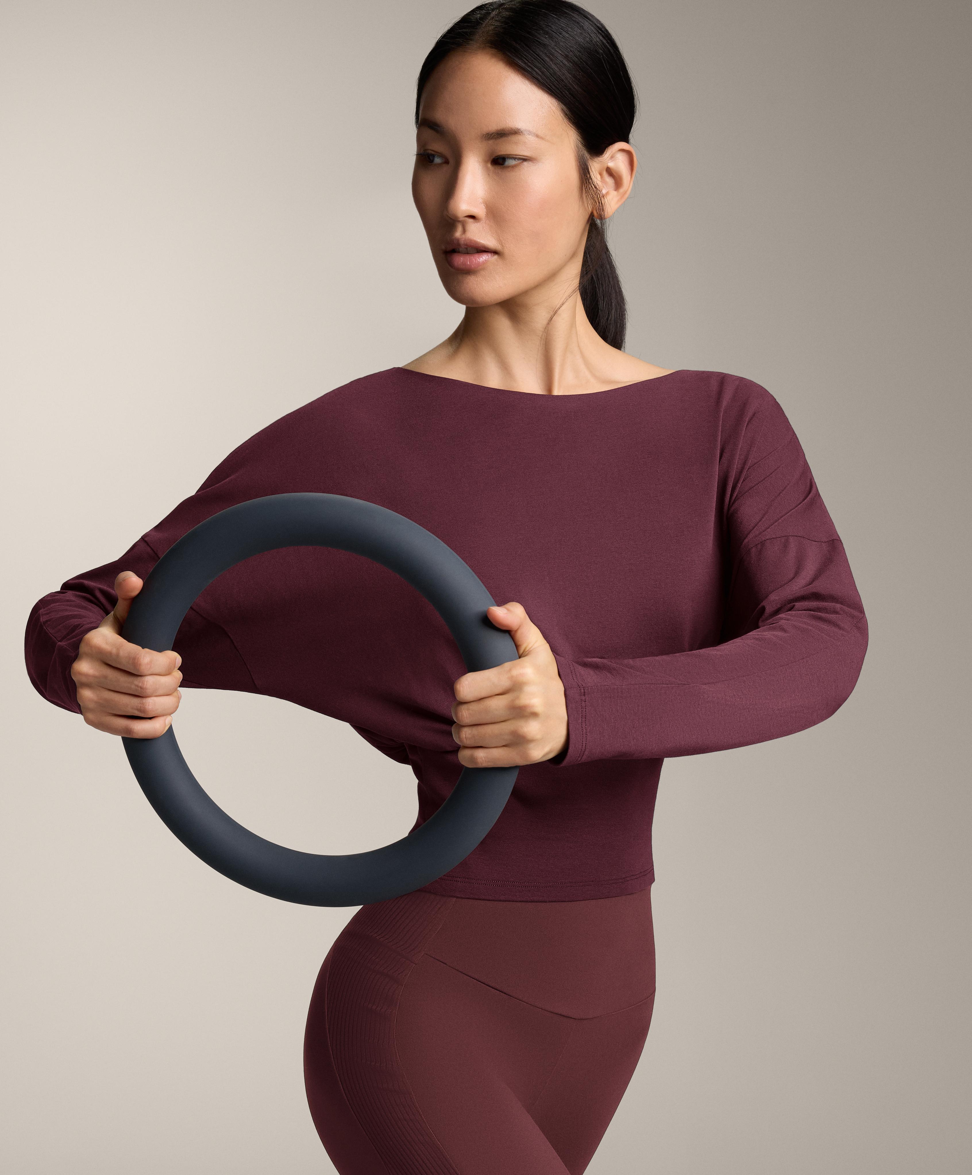 Fitted waist cotton blend T-shirt