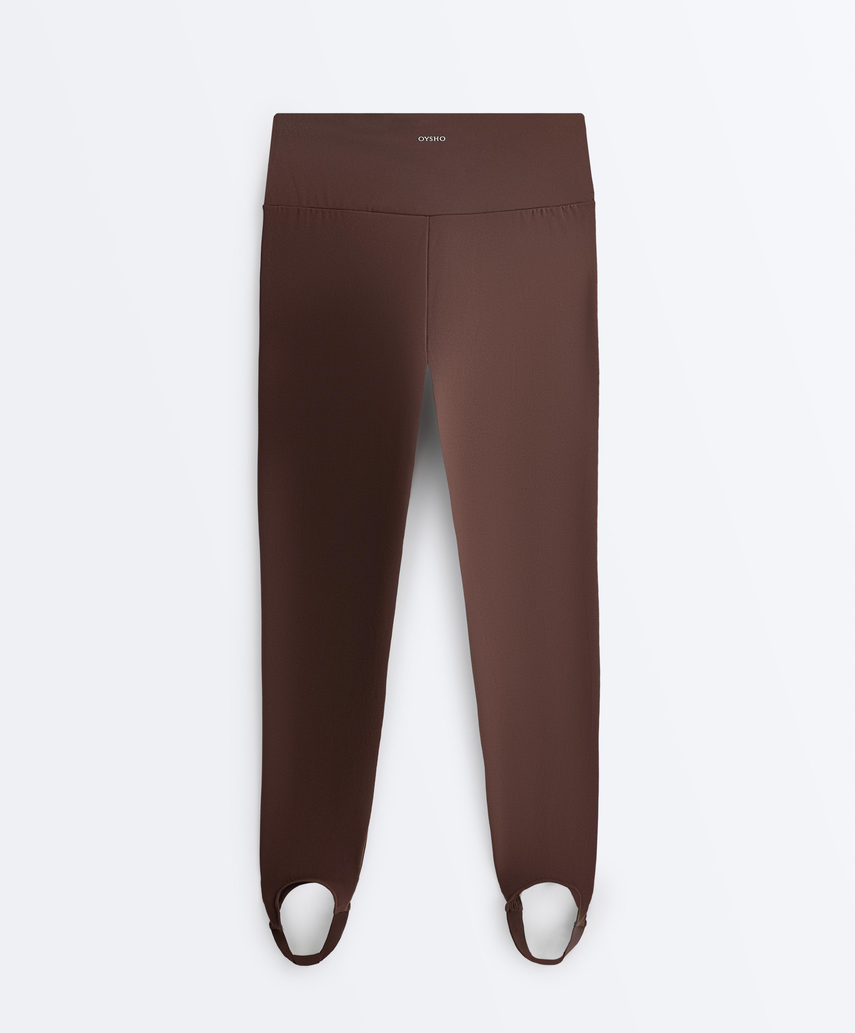 Comfortlux super-high-rise ankle-length leggings — BROWN
