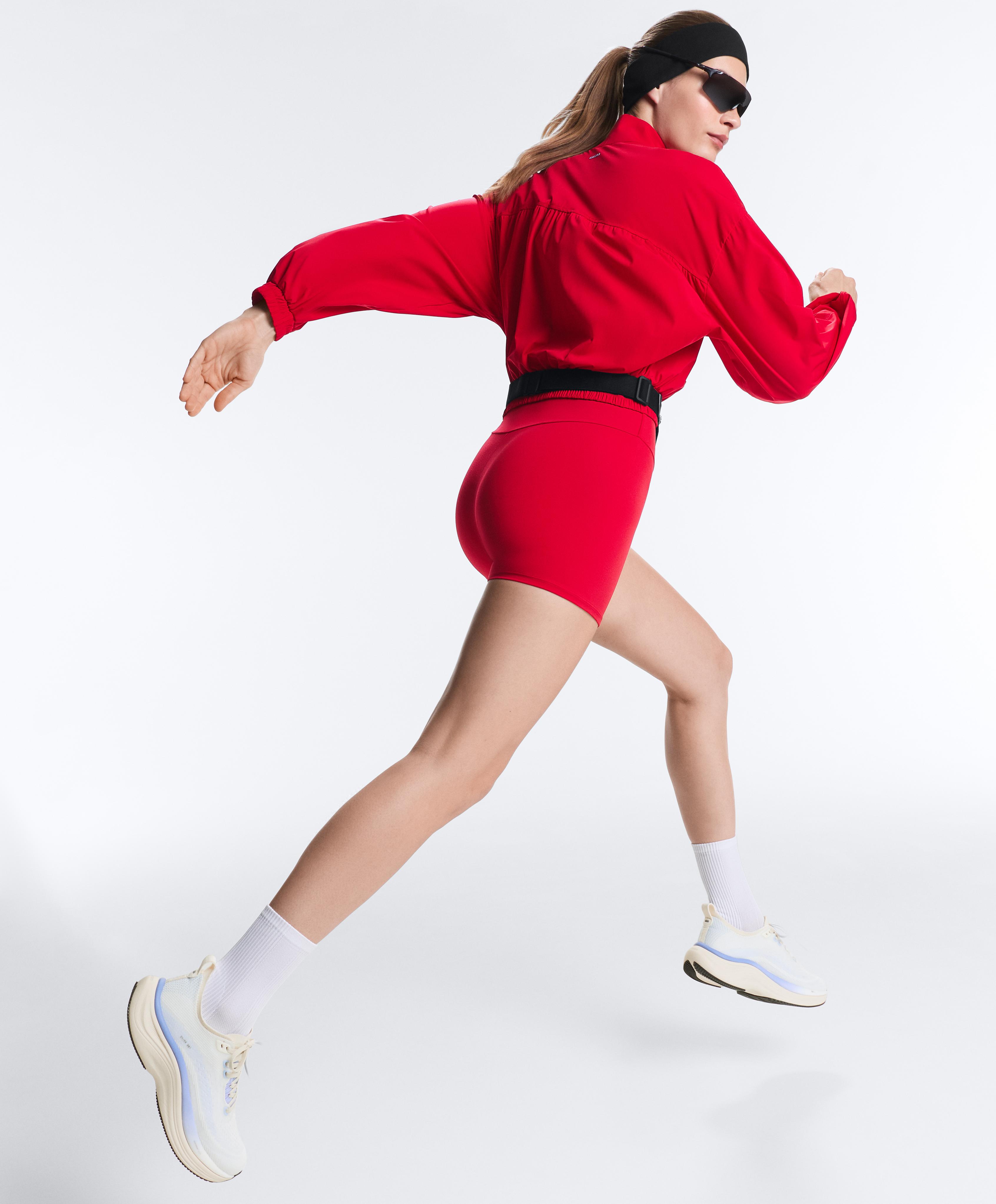 Light Touch boxy technical jacket — BRIGHT RED