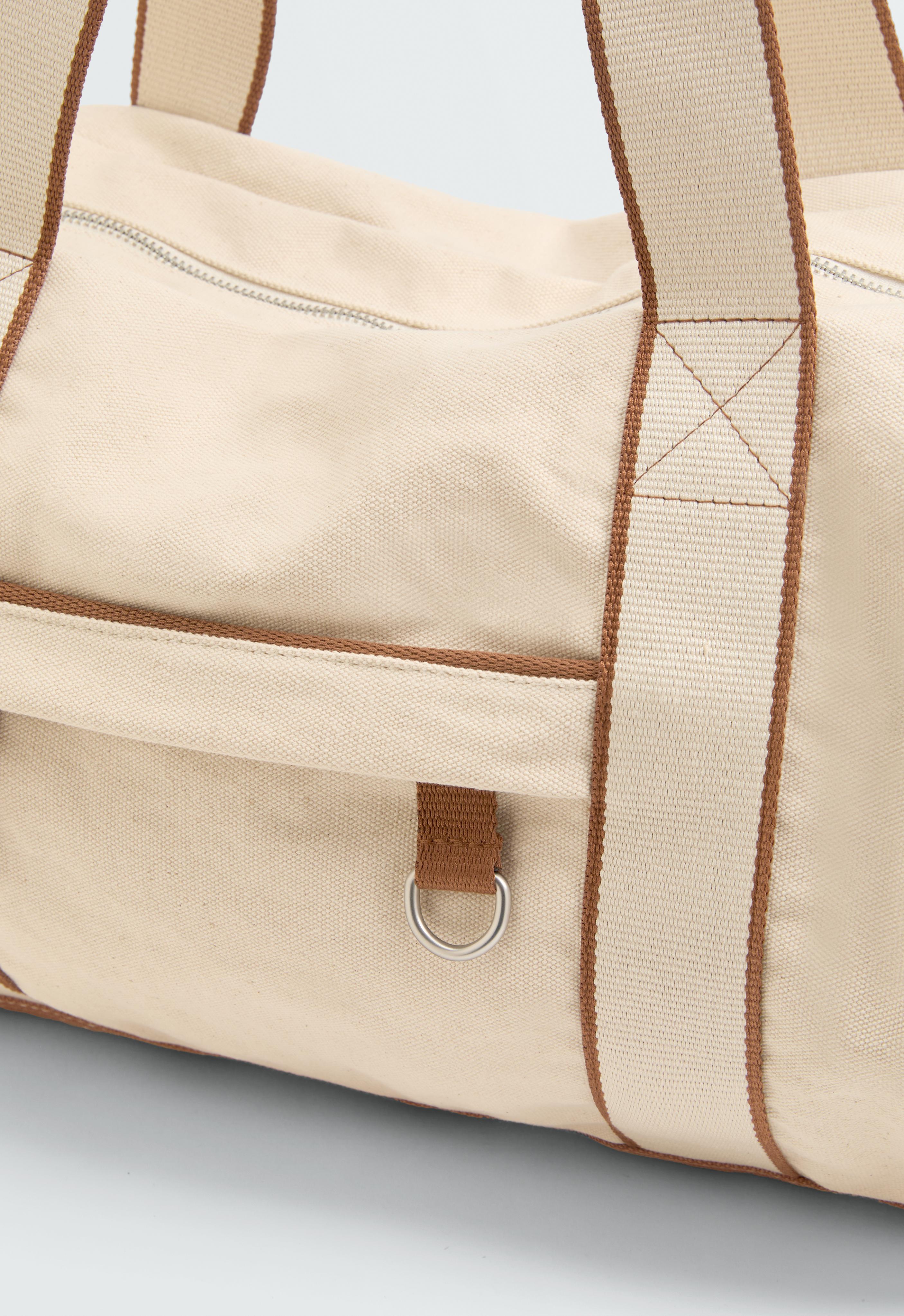 Canvas bowling bag — ECRU