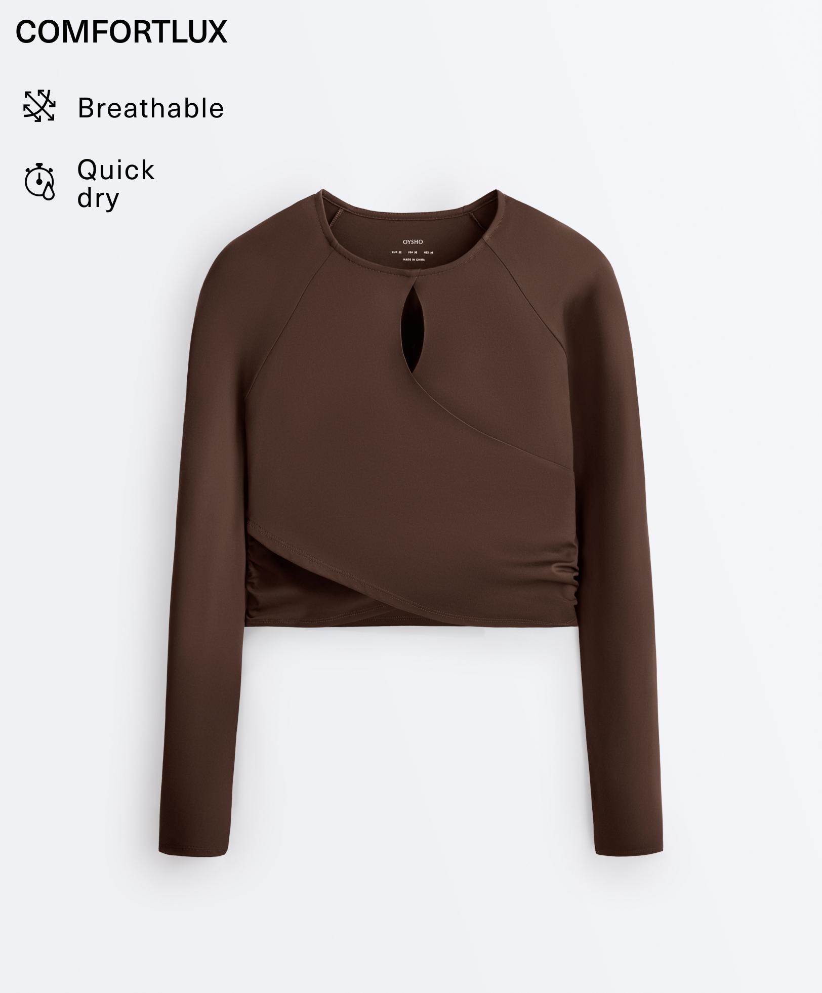 Comfortlux long-sleeved T-shirt — BROWN