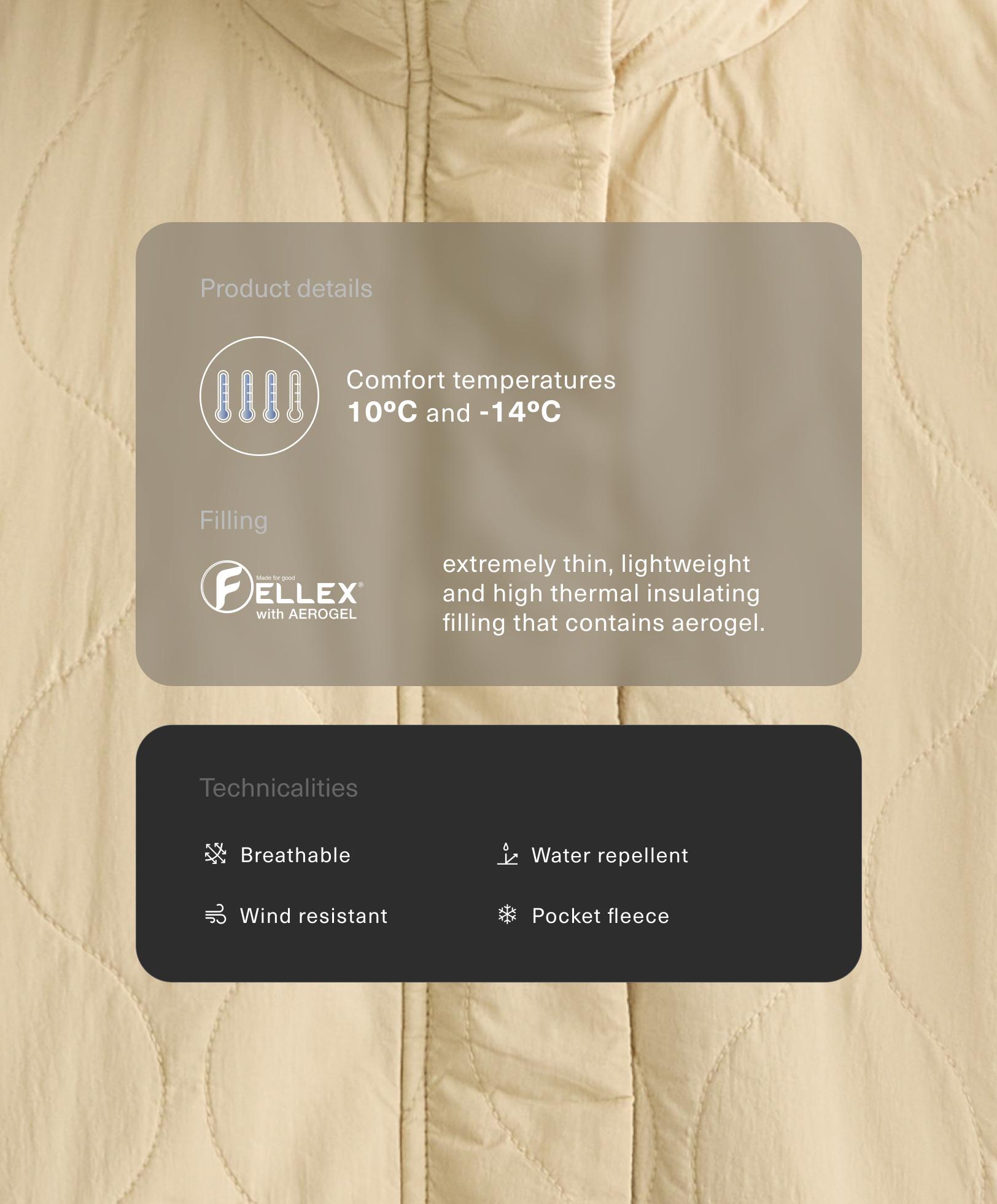 Water-repellent FELLEX® AEROGEL padded jacket Water-repellent FELLEX® AEROGEL padded jacket