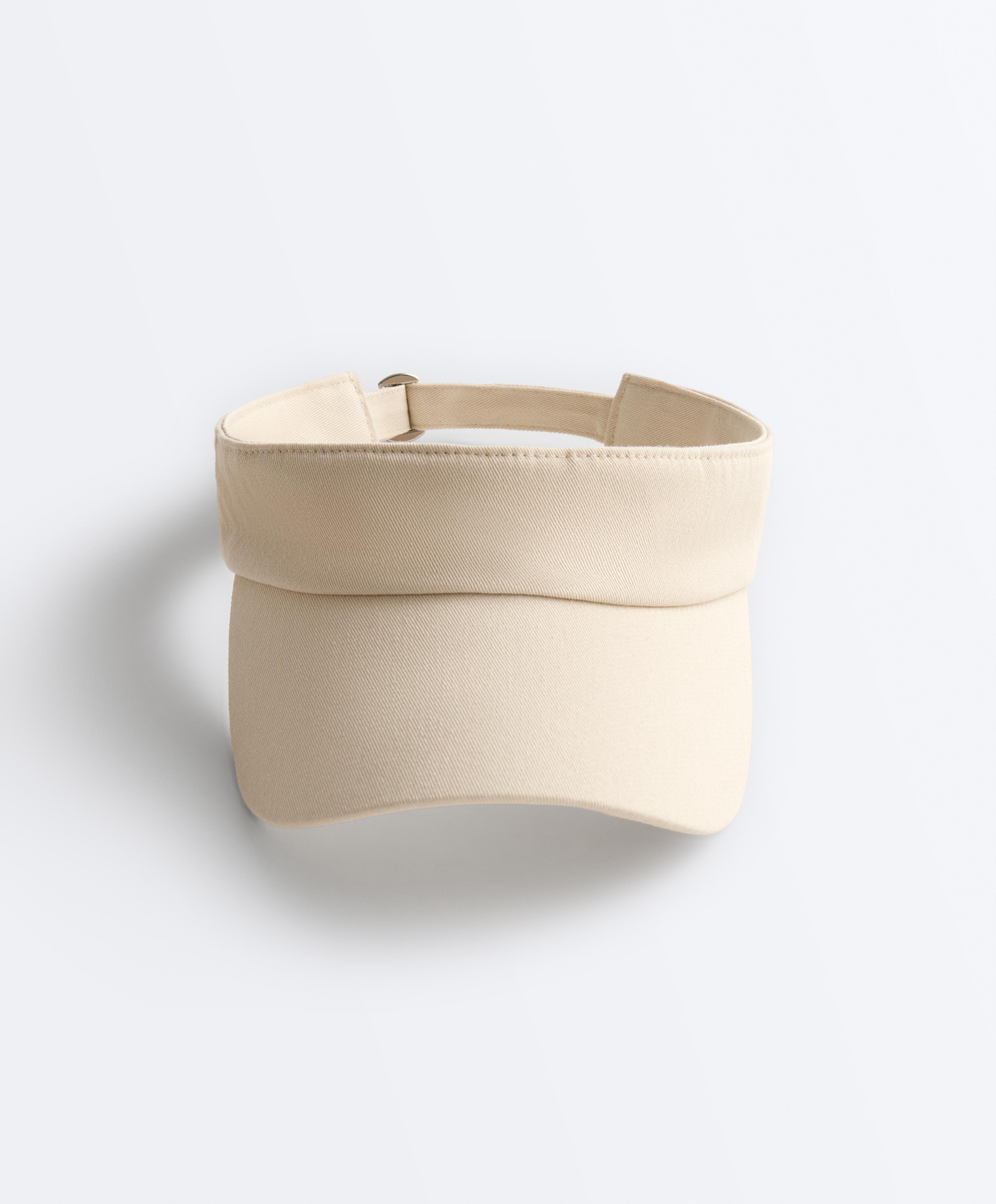 Visor aus 100 % Baumwolle mit verwaschenem Effekt Visor aus 100 % Baumwolle mit verwaschenem Effekt