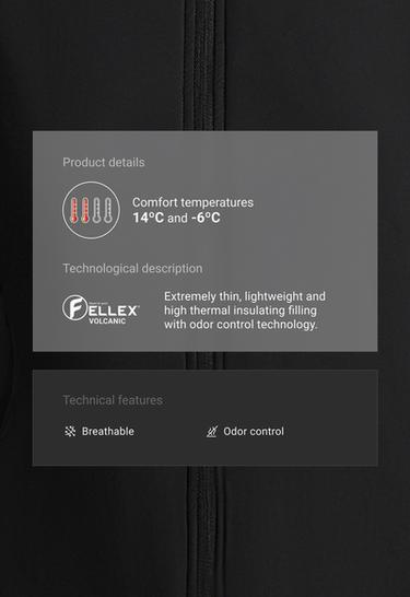 FELLEX® Volcanic technical padded jacket — BLACK 2