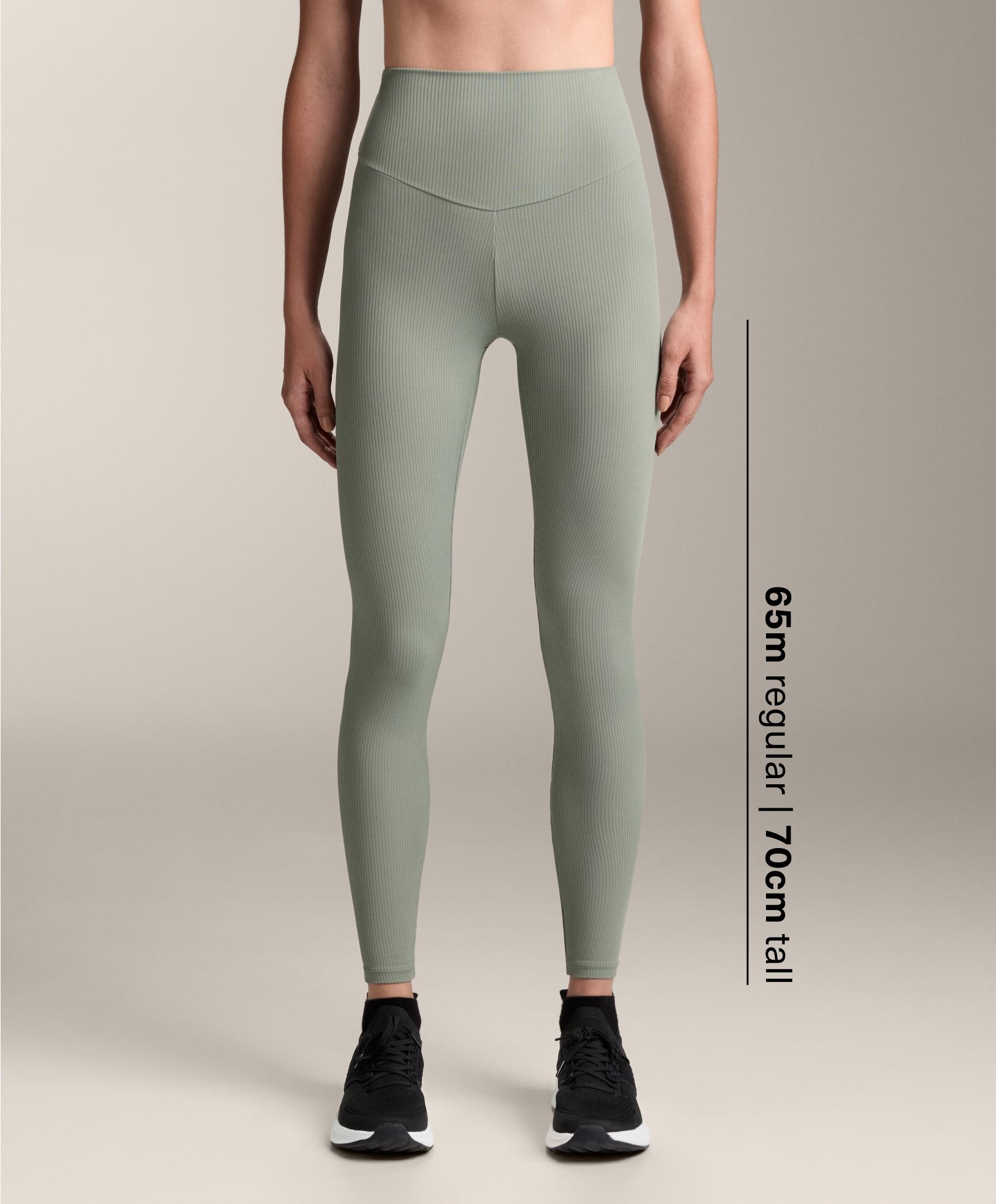 Knöchellange Comfortlux Rib Leggings, High Rise Knöchellange Comfortlux Rib Leggings, High Rise