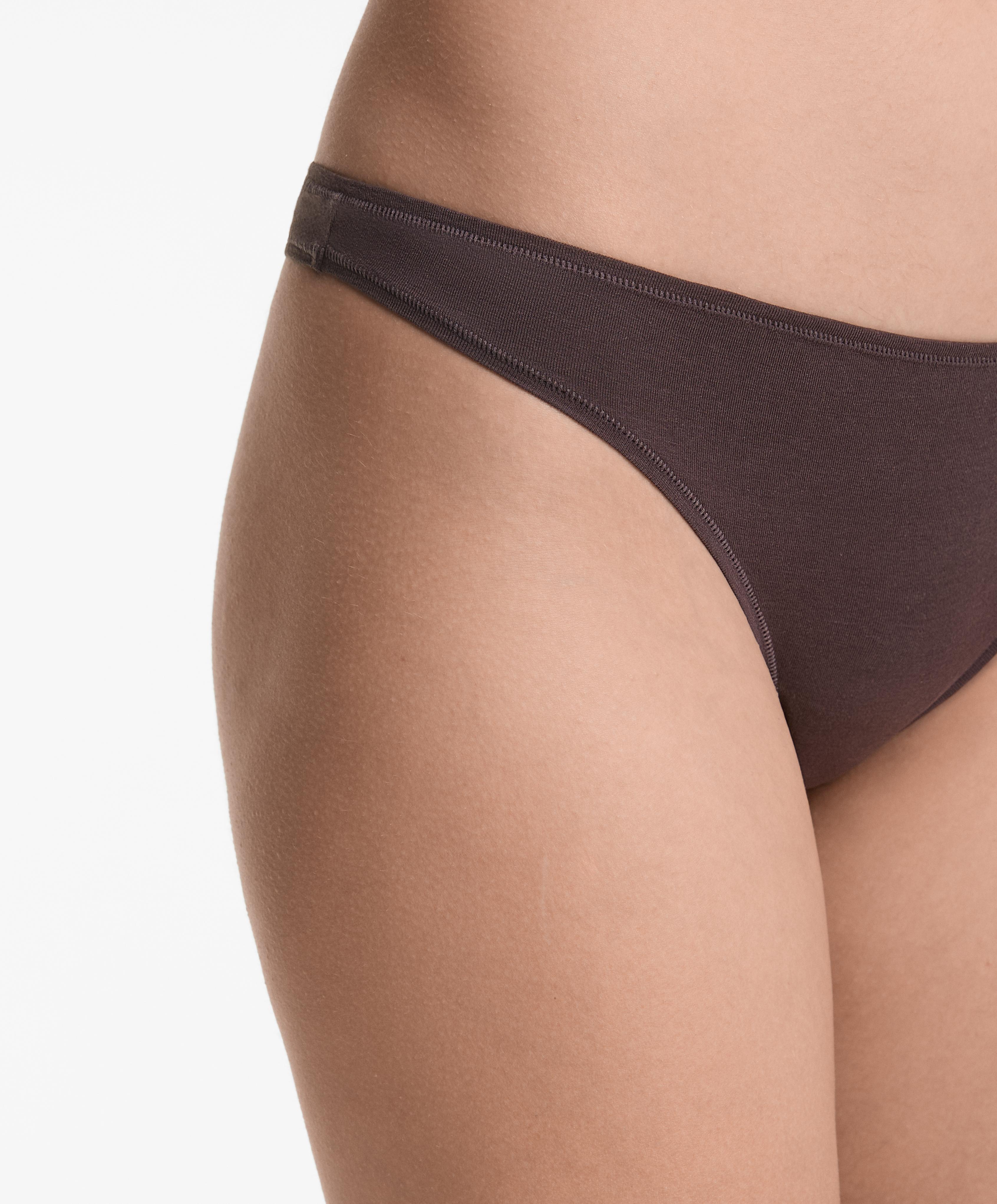 5 slips brésiliens en mélange de coton 5 slips brésiliens en mélange de coton