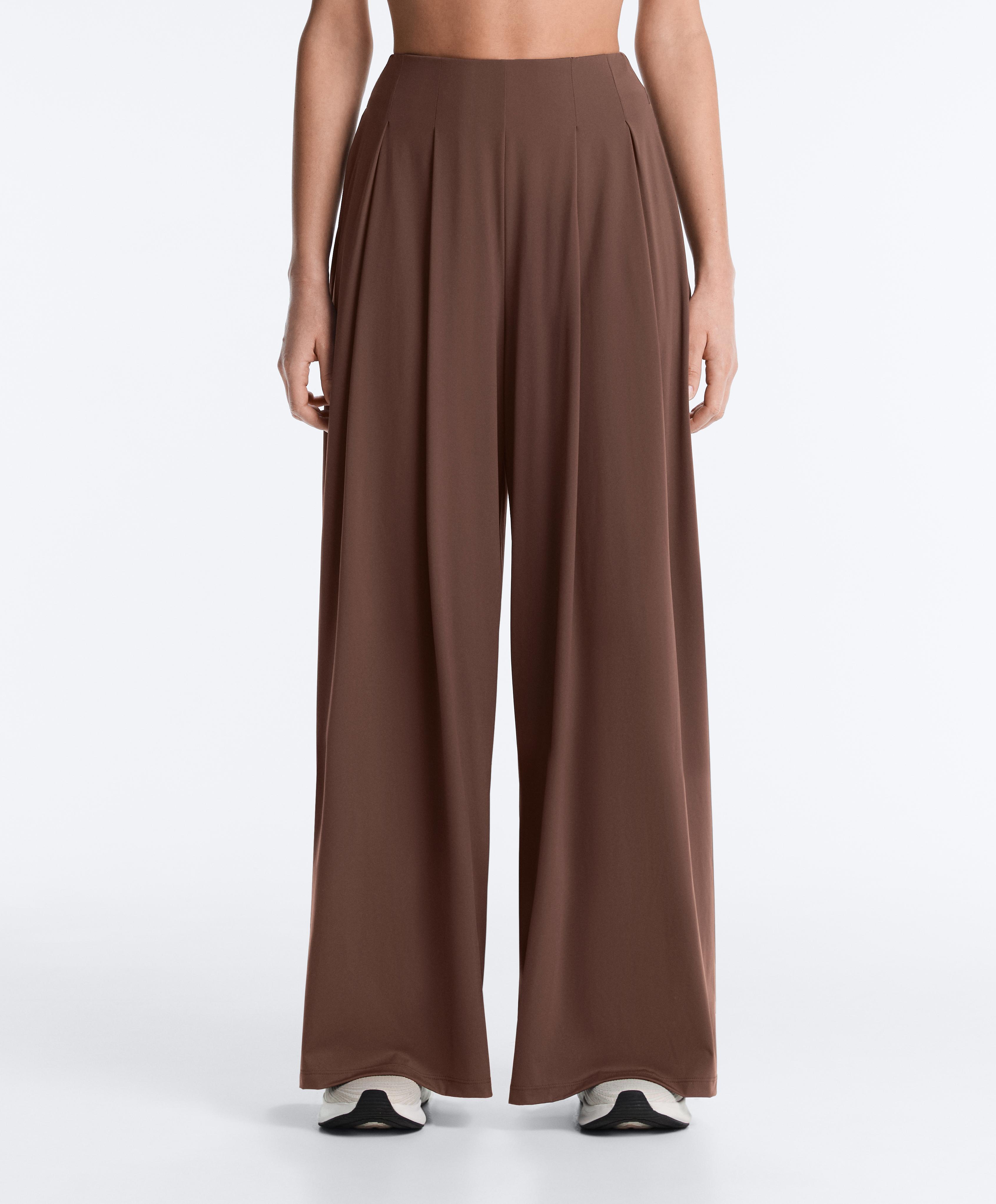 Lange wijde broek Light Touch met plooien Lange wijde broek Light Touch met plooien