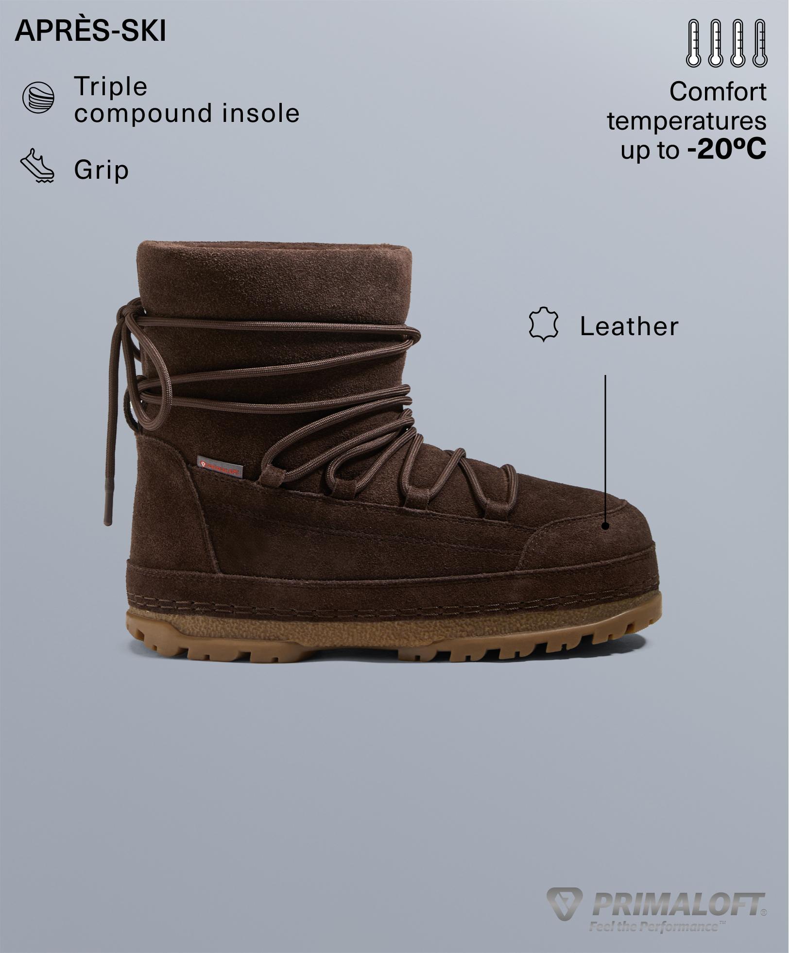 Bottes techniques à lacets en daim