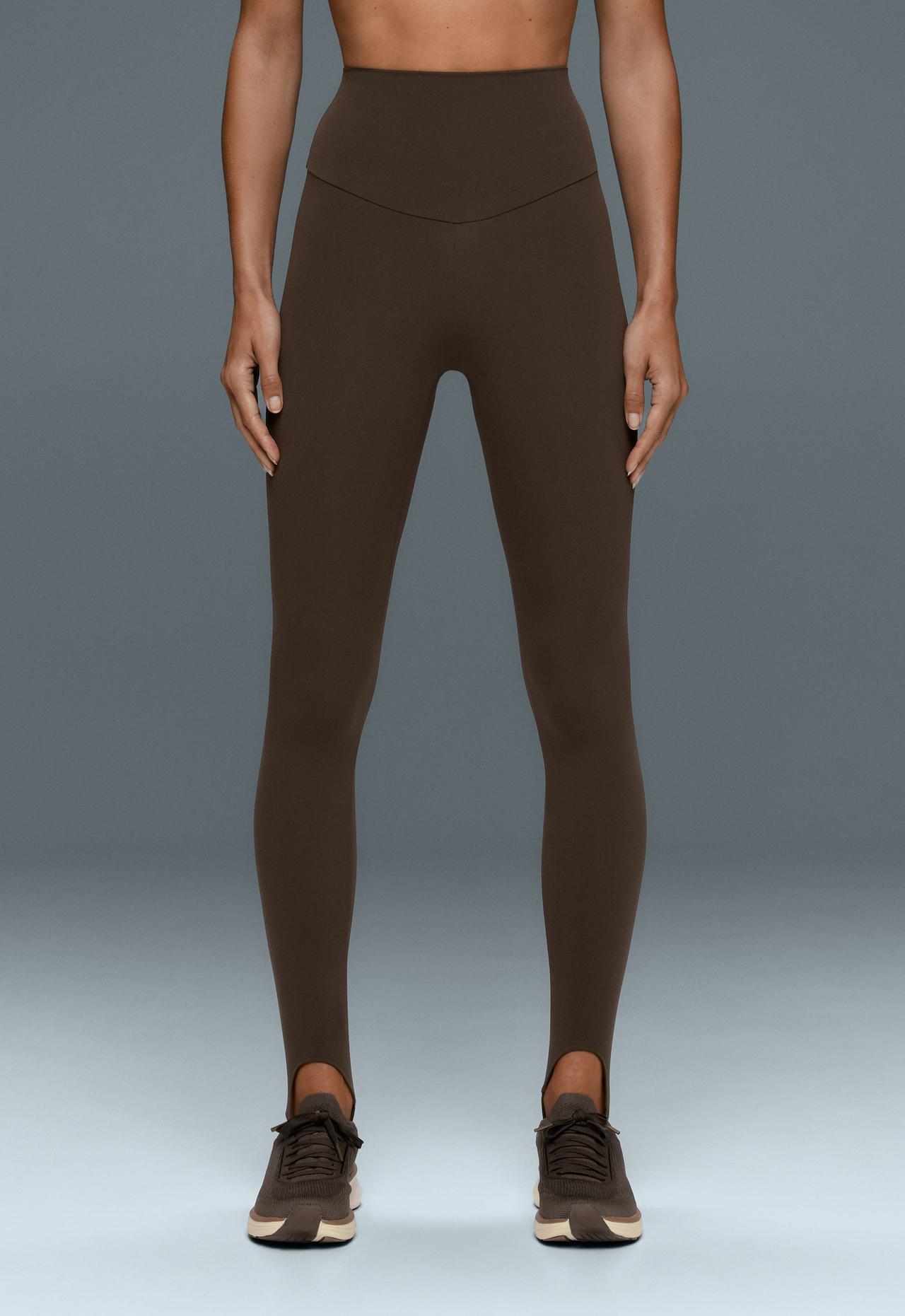 Leggings ankle-length super high rise comfortlux stirrup — BROWN