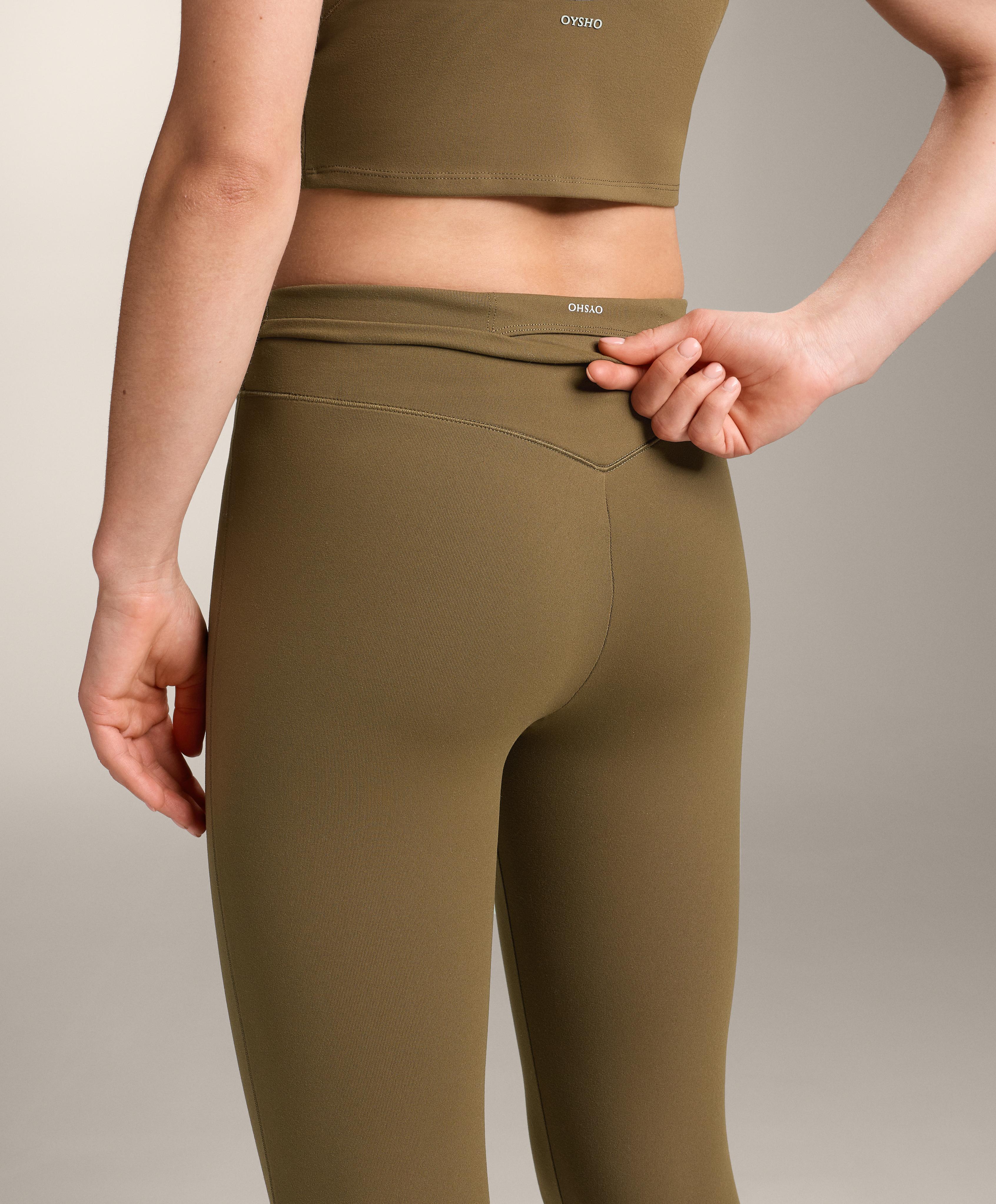 Evermove high-rise ankle-length leggings — OLIVE GREEN