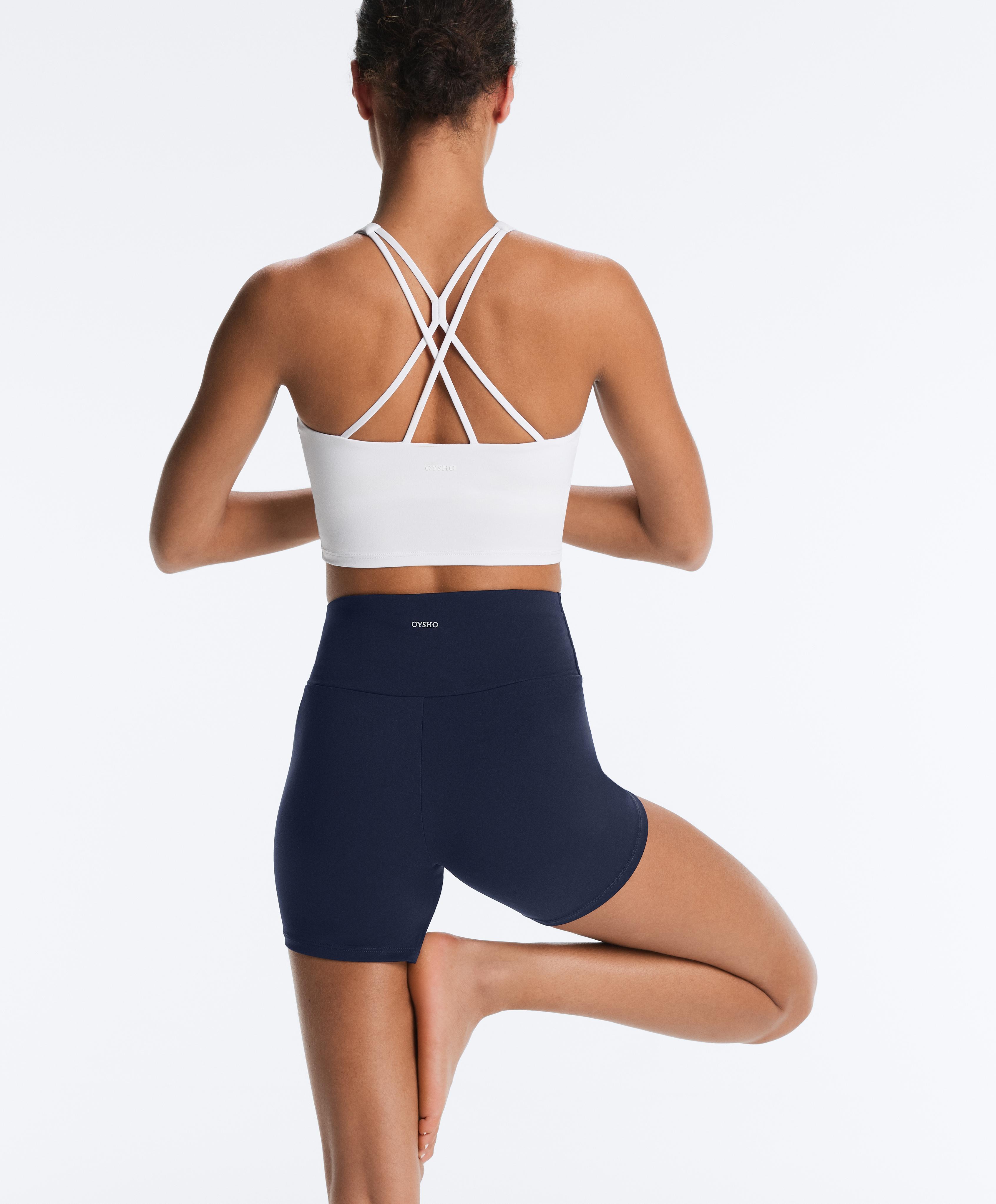 Comfortlux strappy tank top with cups — WHITE