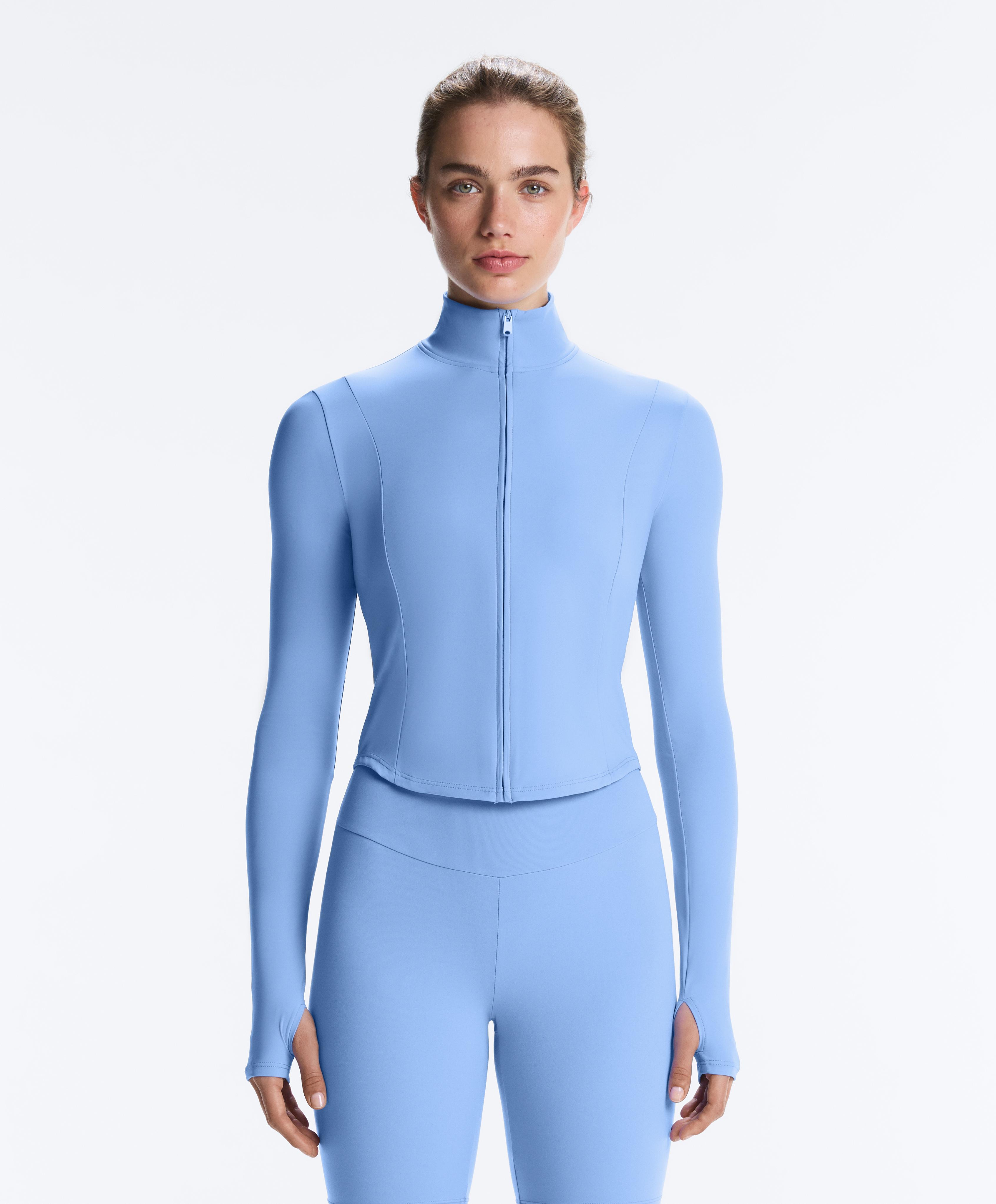 Short Light Touch technical jacket — PALE LAVENDER BLUE