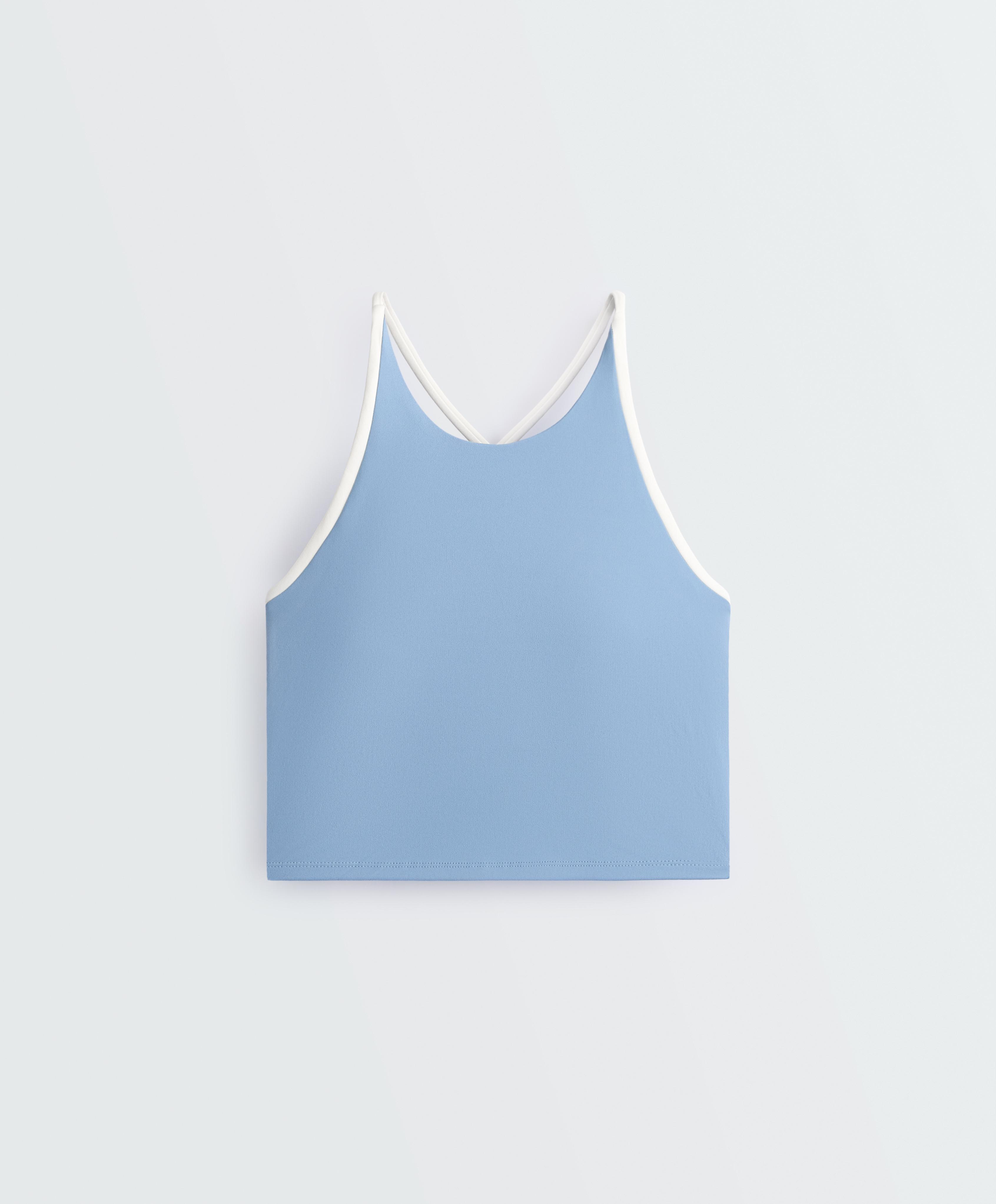 Comfortlux Neckholder-Tanktop mit überkreuzten Trägern Comfortlux Neckholder-Tanktop mit überkreuzten Trägern