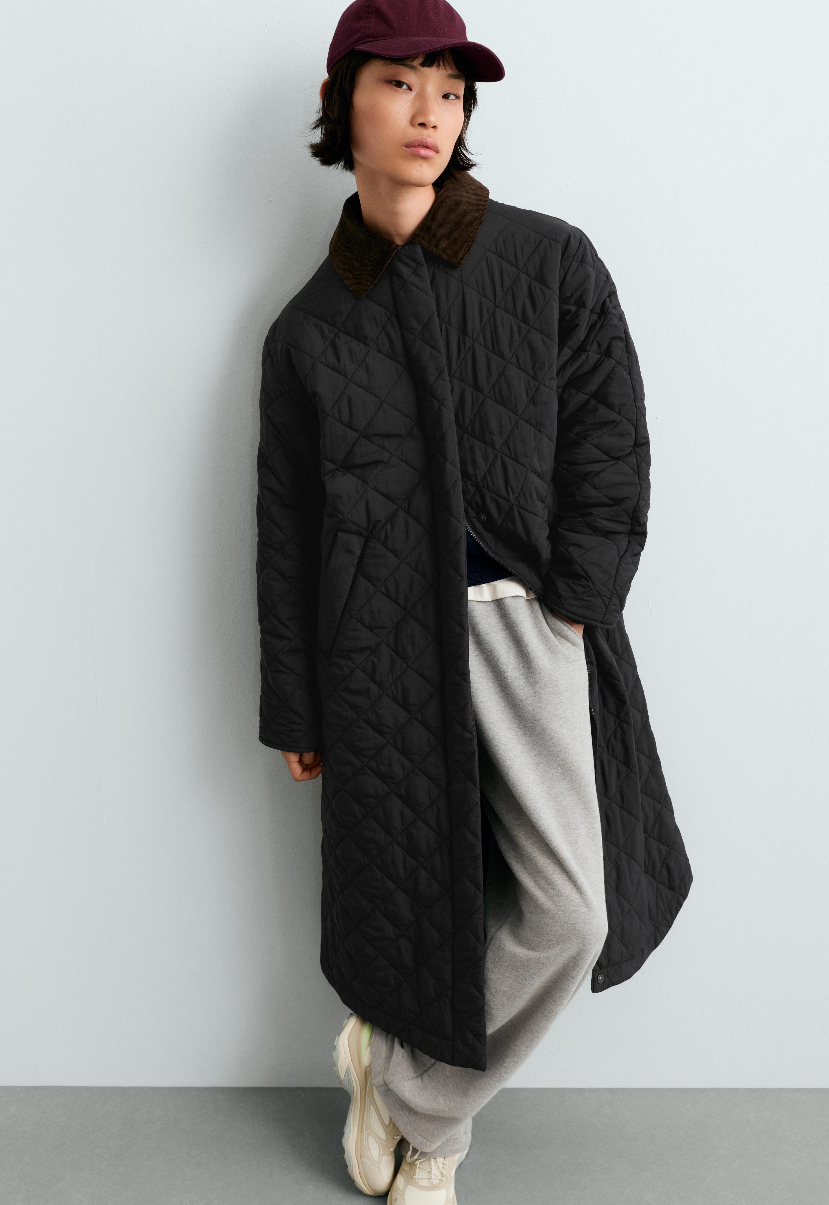 FELLEX® AEROGEL contrast collar long padded jacket