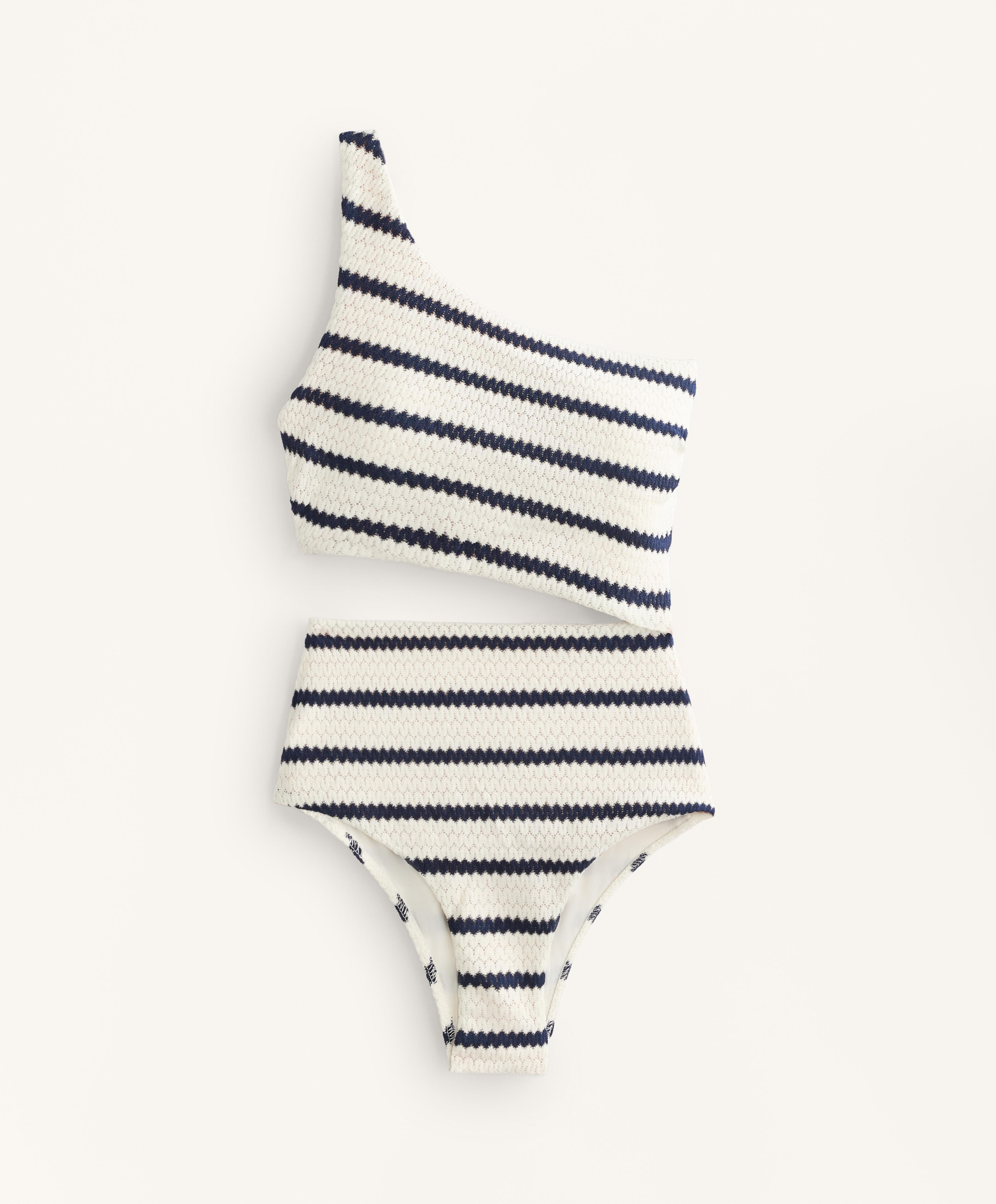 Trikini asimétrico raya crochet