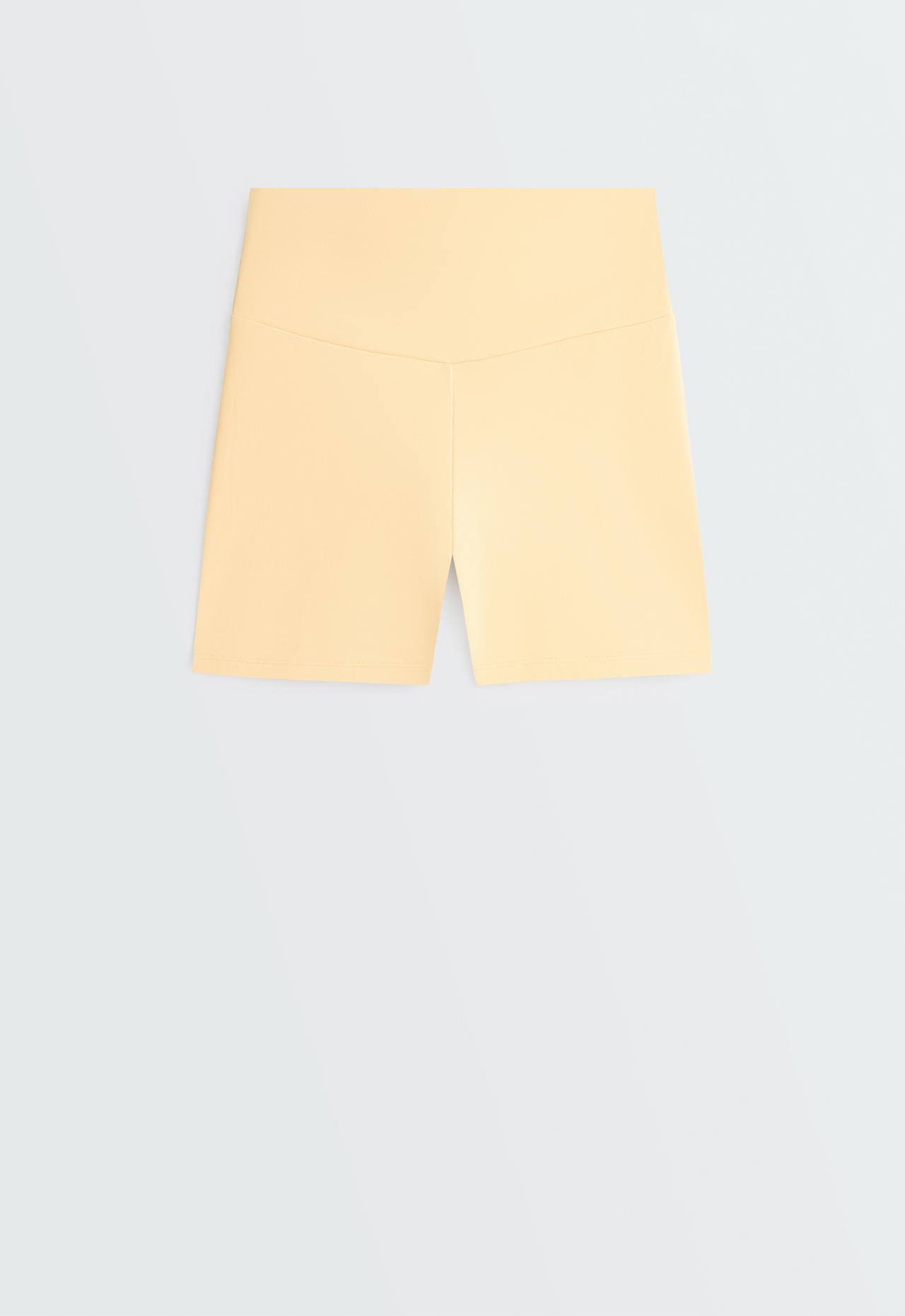Hot pants high rise Comfortlux 10 cm — PALE YELLOW