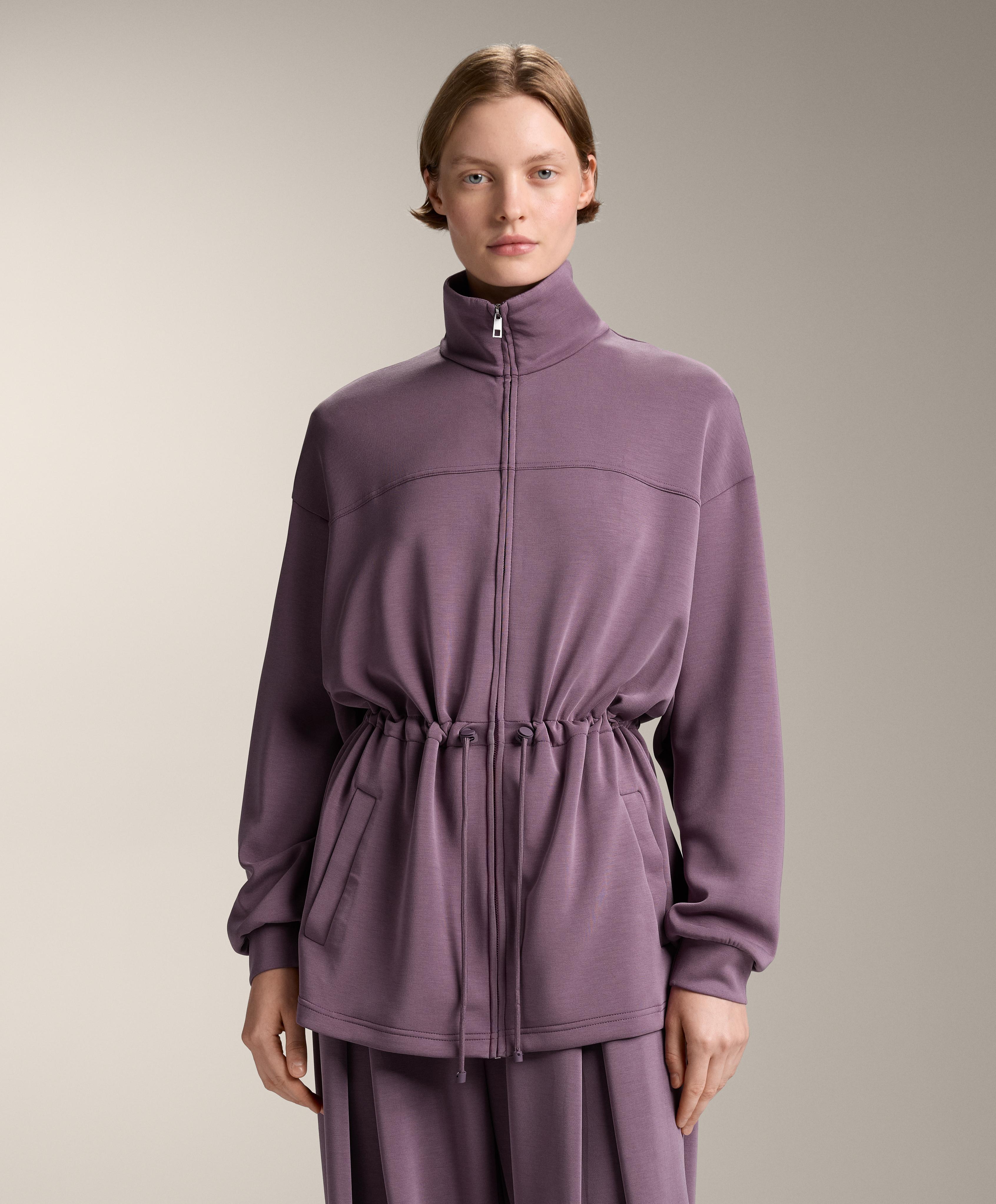 Chaqueta larga bolsillos con modal tacto suave Chaqueta larga bolsillos con modal tacto suave
